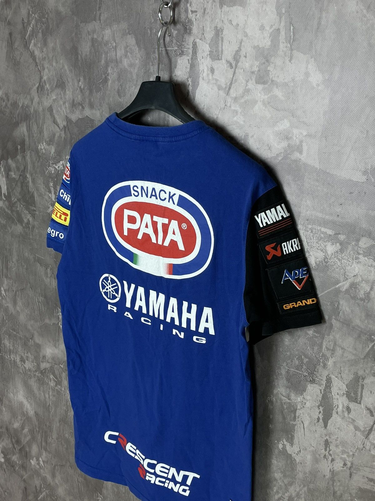 Vintage × Yamaha Vintage Streetwear Moto Racing Yamaha Blue T shirt Size US M / EU 48-50 / 2 - 9 Thumbnail