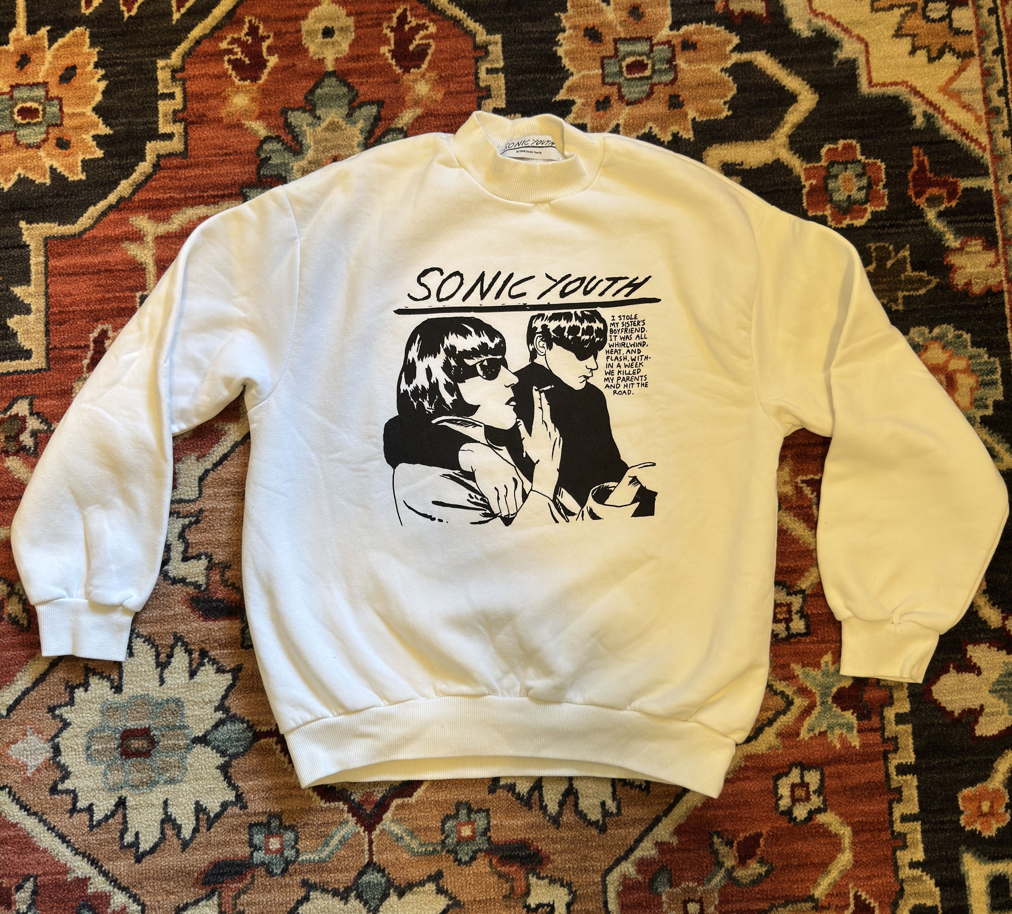 Band Tees × Bershka SONIC YOUTH x BERSHKA Sweatshirt Size US S / EU 44-46 / 1 - 1 Thumbnail