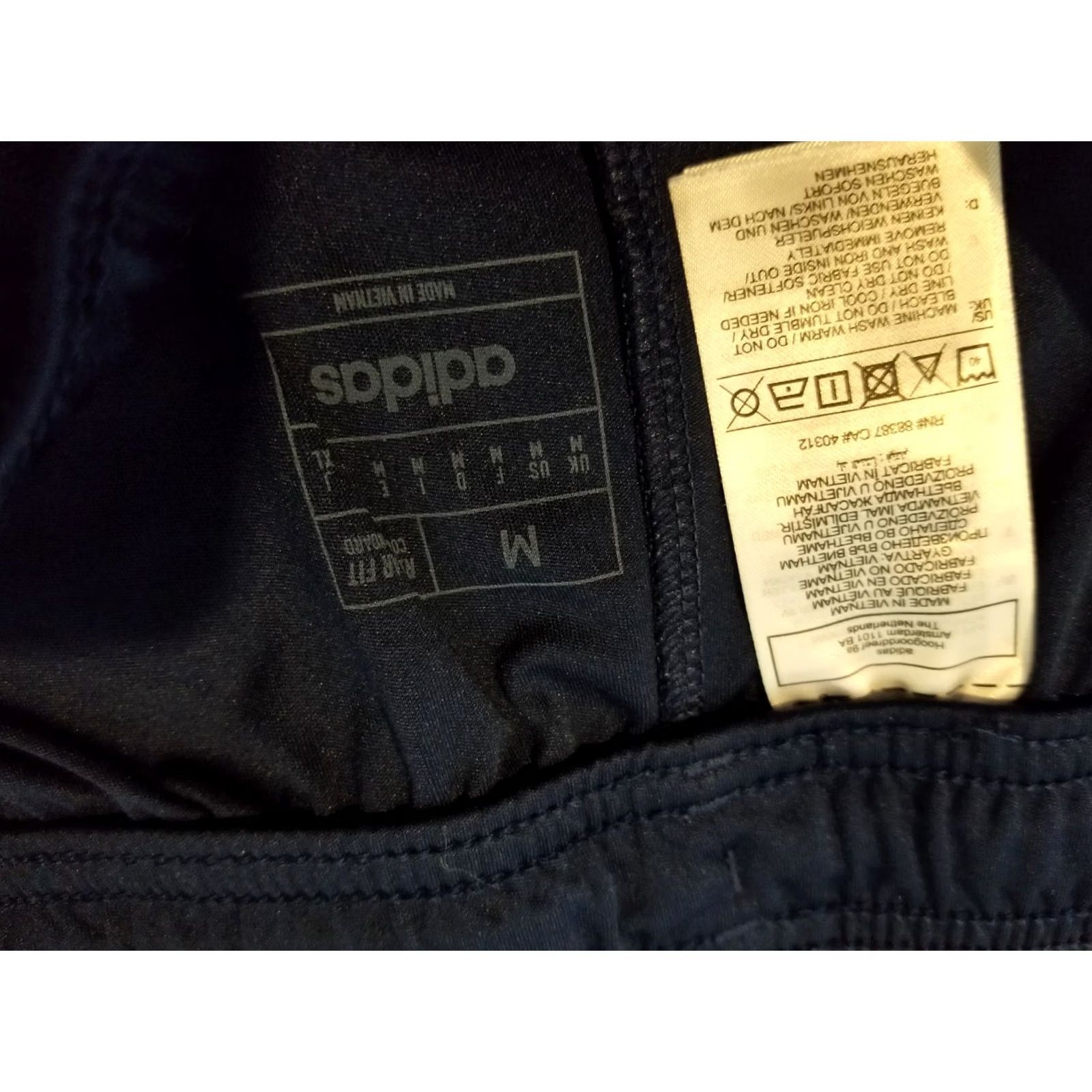 Adidas Mens adidas Medium Medium Navy Blue Athletic Shorts Gym Workout Size US 31 - 4 Thumbnail