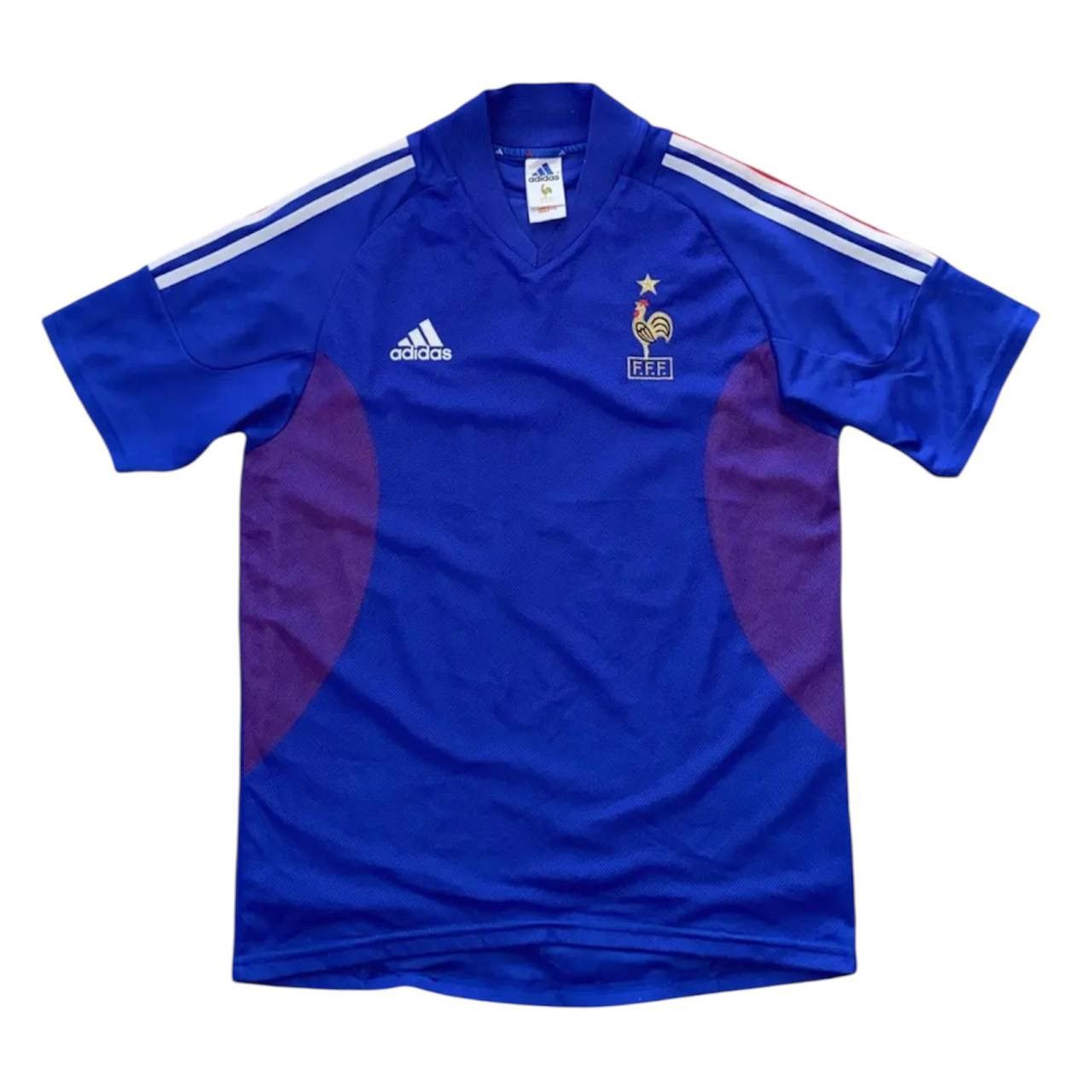 Vintage 2002/04 FRANCE TEAM HOME SOCCER JERSEY FOOTBALL SHIRT ADIDAS Size US L / EU 52-54 / 3 - 1 Thumbnail