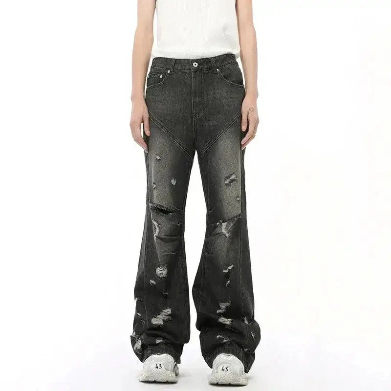 Japanese Brand Casual Wide Leg Black Jeans Size US 32 / EU 48 - 1 Thumbnail