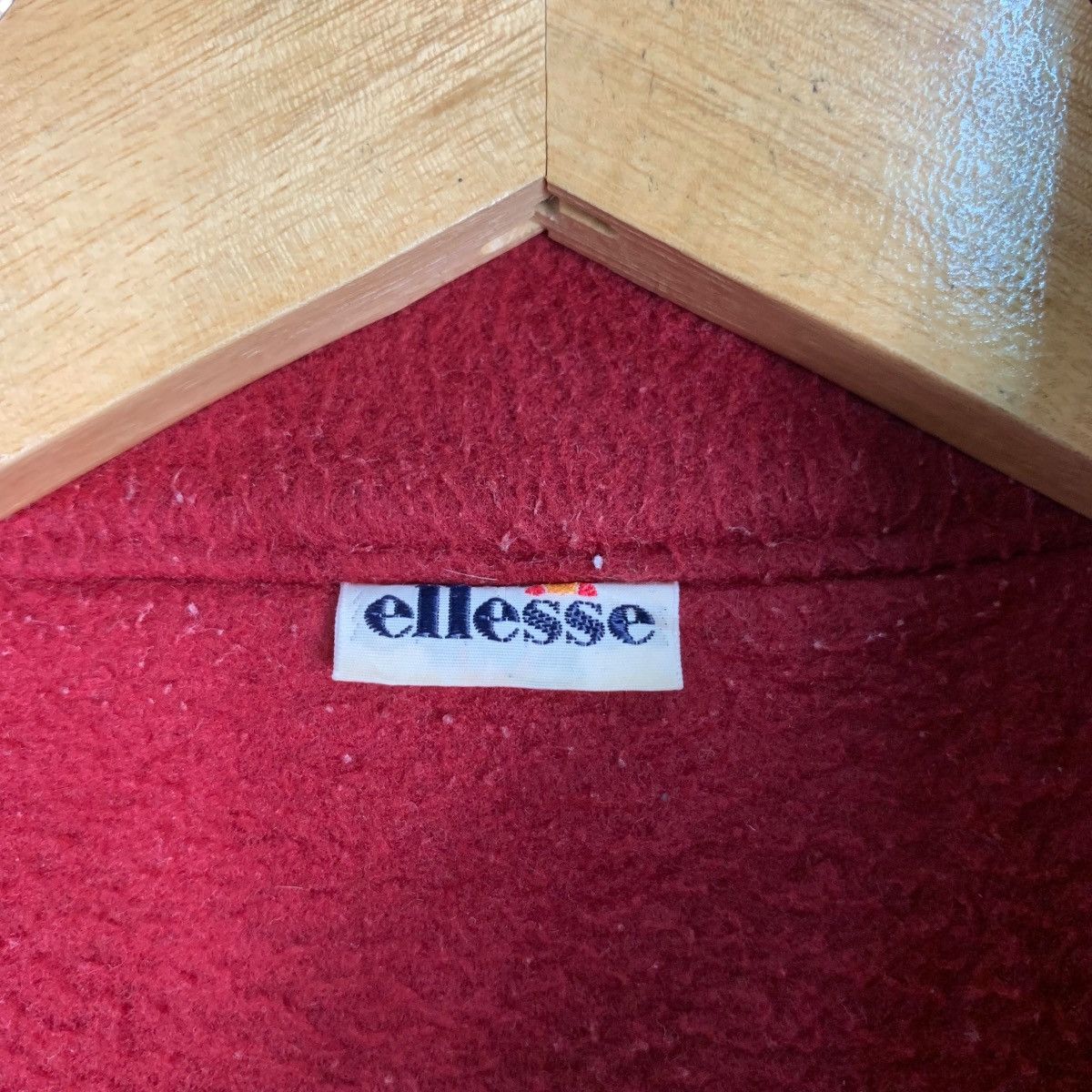 Ellesse ELLESSE Teddy Bear Small Logo Red Fleece Jacket #1060-C48 Size US L / EU 52-54 / 3 - 16 Thumbnail