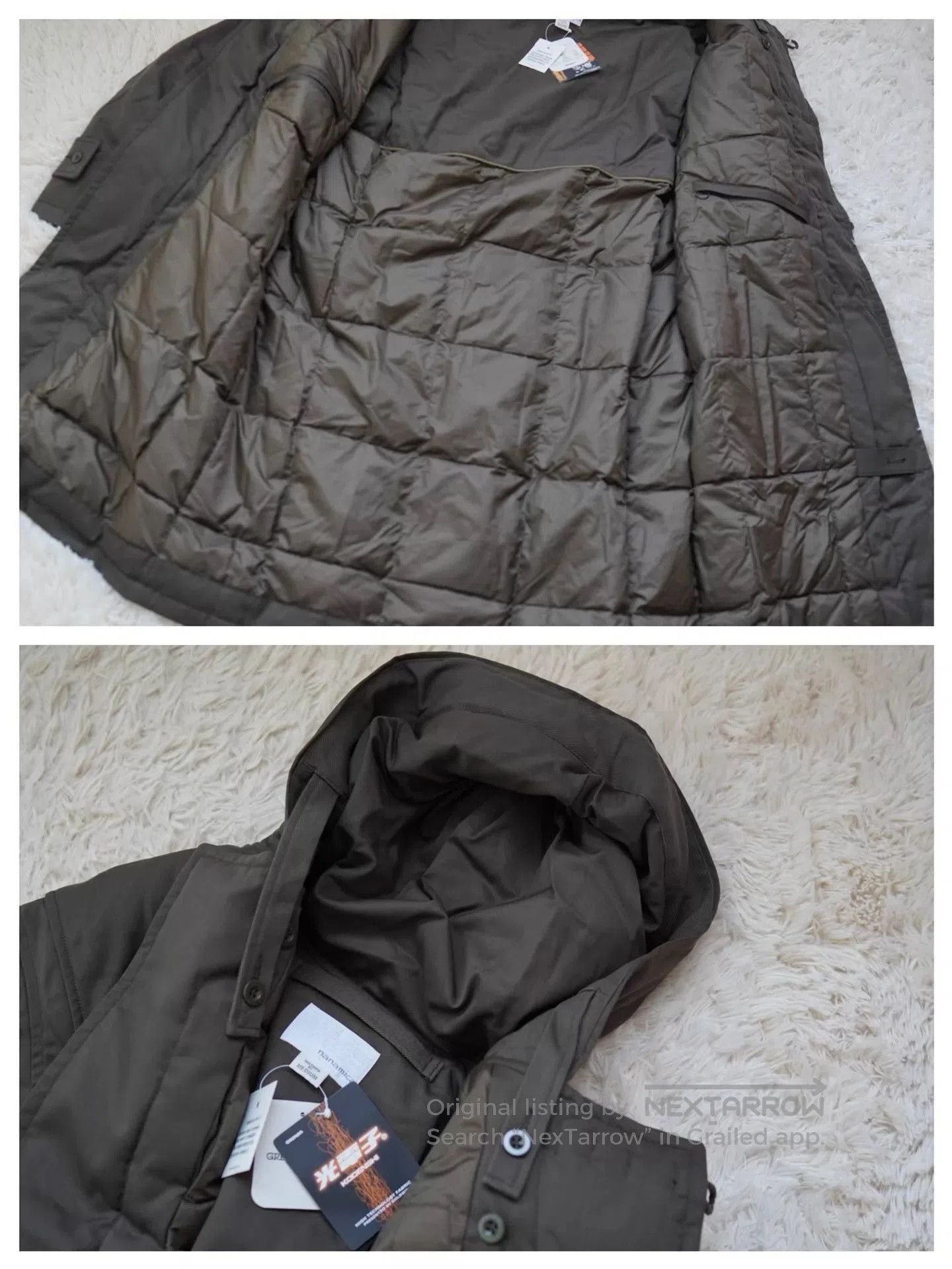 Nanamica Hooded Toggle-Front Long Heavy Coat. Size US M / EU 48-50 / 2 - 6 Thumbnail