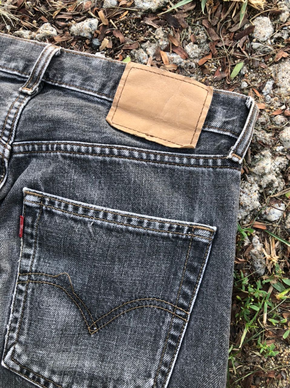 Levi's × Vintage Vintage 90s Levi's Fade Black Denim Jeans Size US 31 - 3 Thumbnail