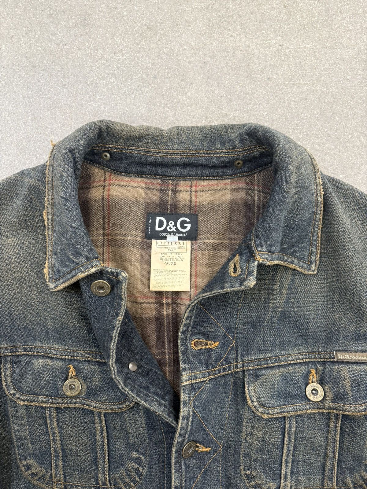 Dolce & Gabbana Archive ‘03 F/W Dolce & Gabbana double layer denim jacket Size US M / EU 48-50 / 2 - 2 Thumbnail