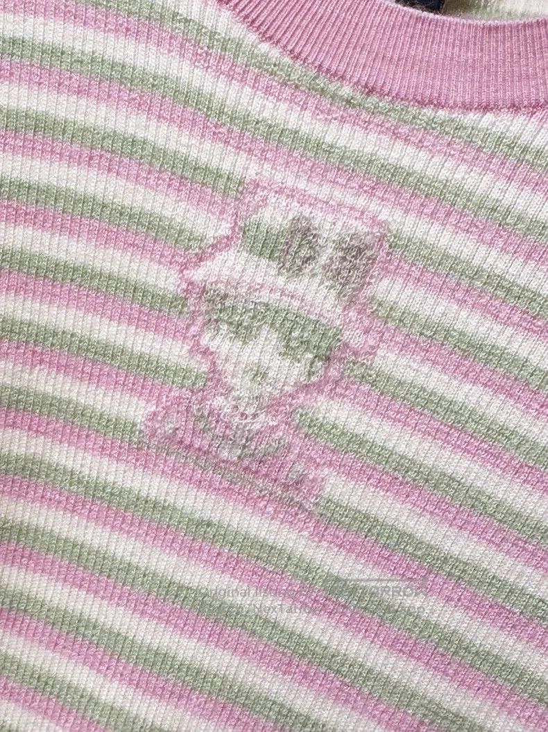 Chanel Chanel 25B striped Coco women's avatar short-sleeved knitt Size XS / US 0-2 / IT 36-38 - 4 Thumbnail