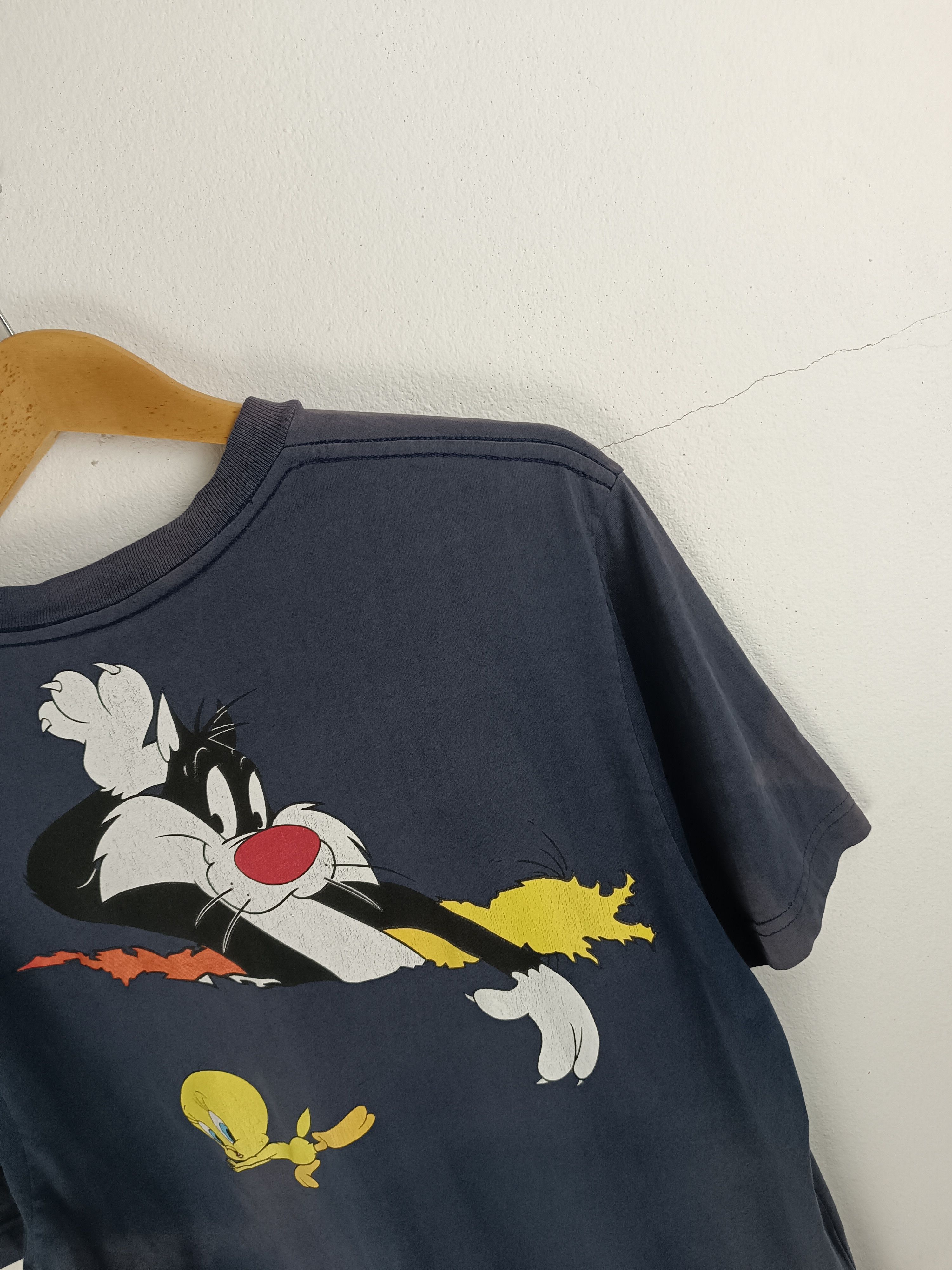 Vintage THRASHED FADED VINTAGE 2000s TWEETY & SYLVESTER LOONEY Y2K Size US M / EU 48-50 / 2 - 14 Thumbnail