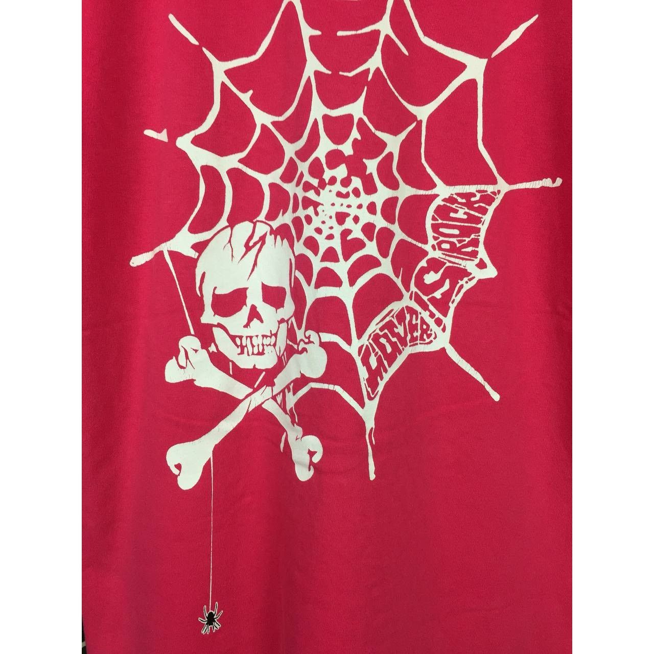 Japanese Brand Vtg 90s Super Lovers Rockin' On Lovers Skull Spider Web Tee Size US M / EU 48-50 / 2 - 4 Thumbnail