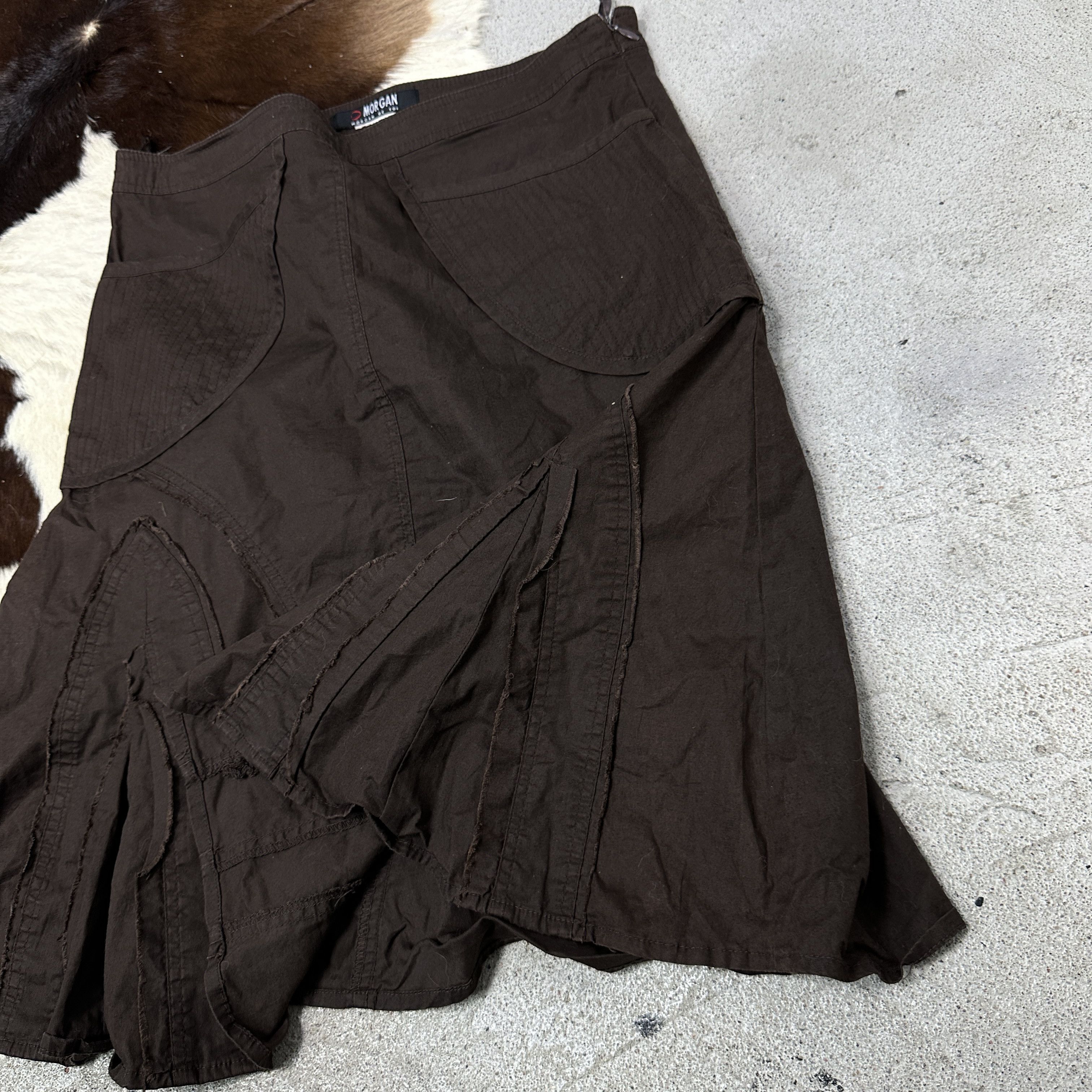 Vintage Vintage Avant Garde Grunge Morgan Midi Skirt Y2K Size 25" / US 0 / IT 36 - 4 Thumbnail