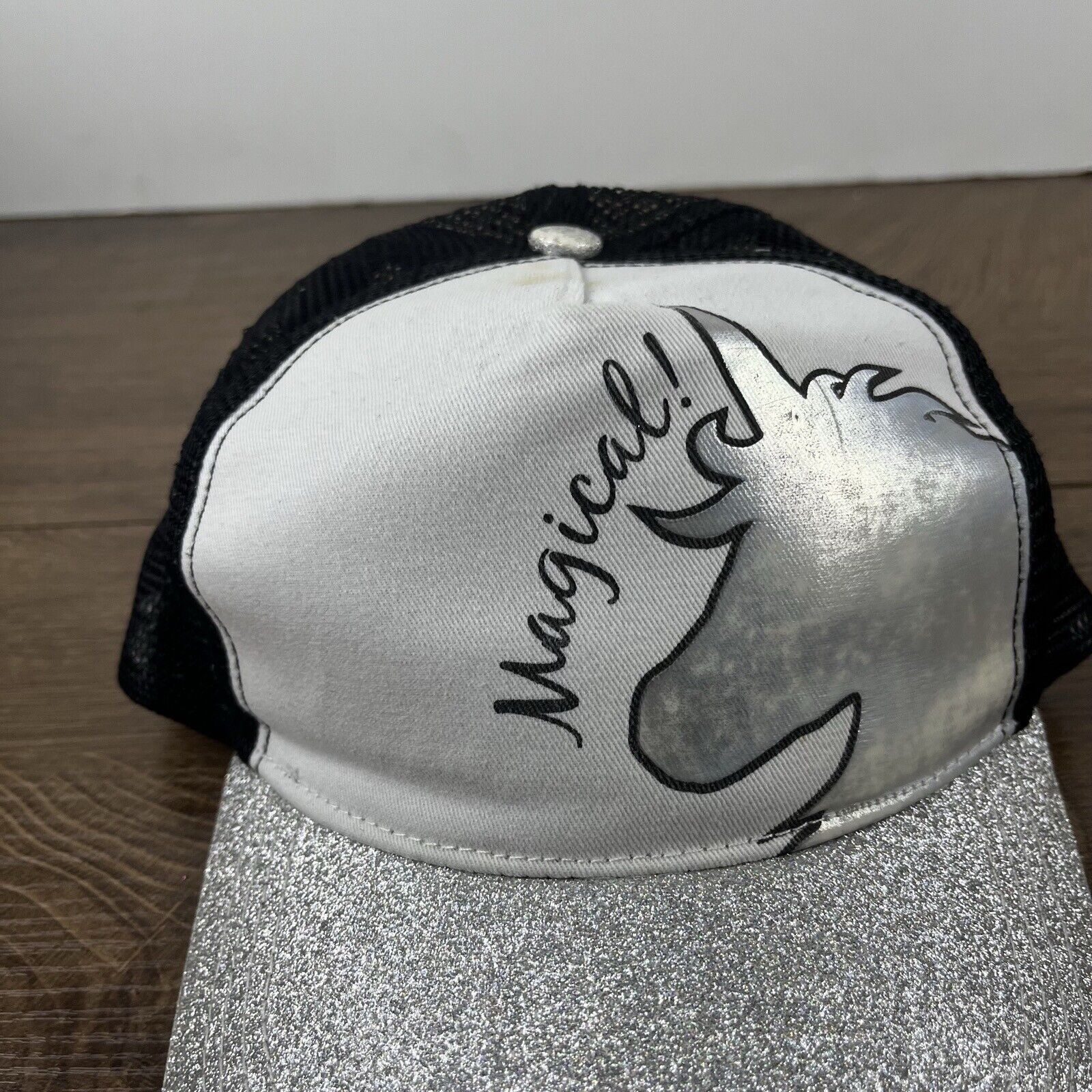 Other Magical Unicorn Hat Snapback Hat White Adjustable Hat Adult Size ONE SIZE - 7 Thumbnail