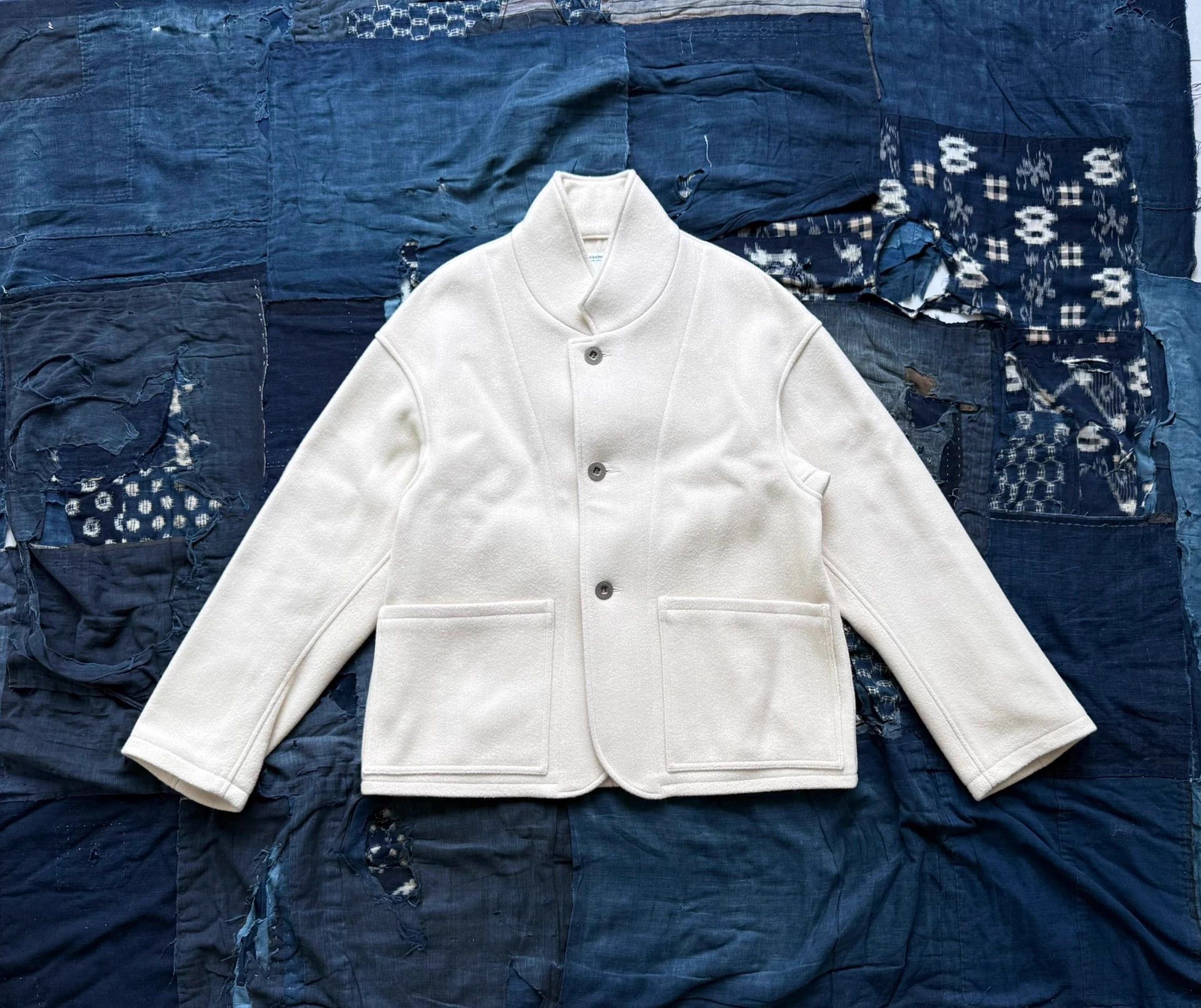 Visvim VISVIM HAYWARD JKT WOOL MELTON WHITE 3 Size US L / EU 52-54 / 3 - 1 Thumbnail