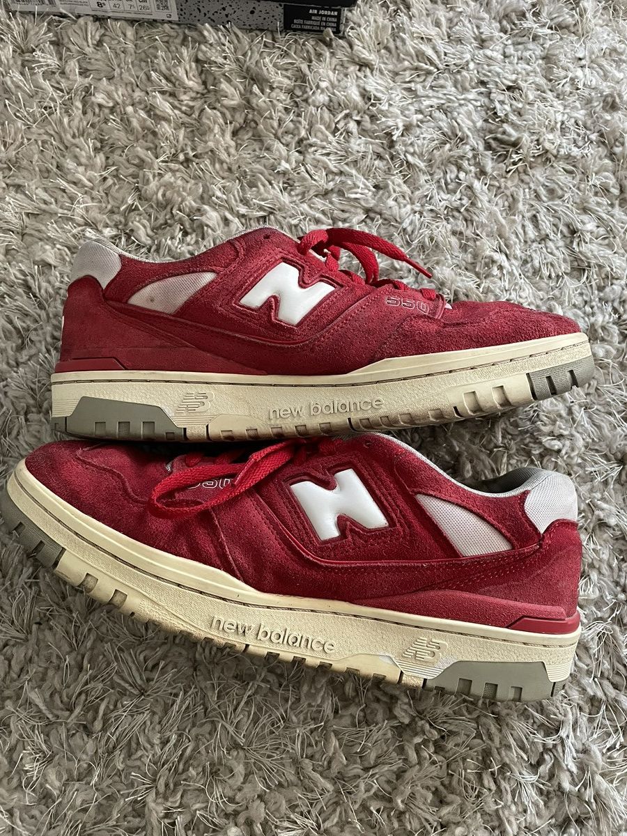 New Balance New Balance 550 Red Suede Pack Size US 11 / EU 44 - 2 Thumbnail