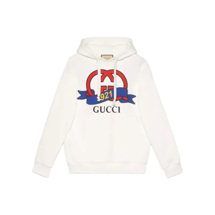Gucci Gucci Logo Print Hooded Sweatshirt for Women-2507 Size S / US 4 / IT 40 - 7 Thumbnail