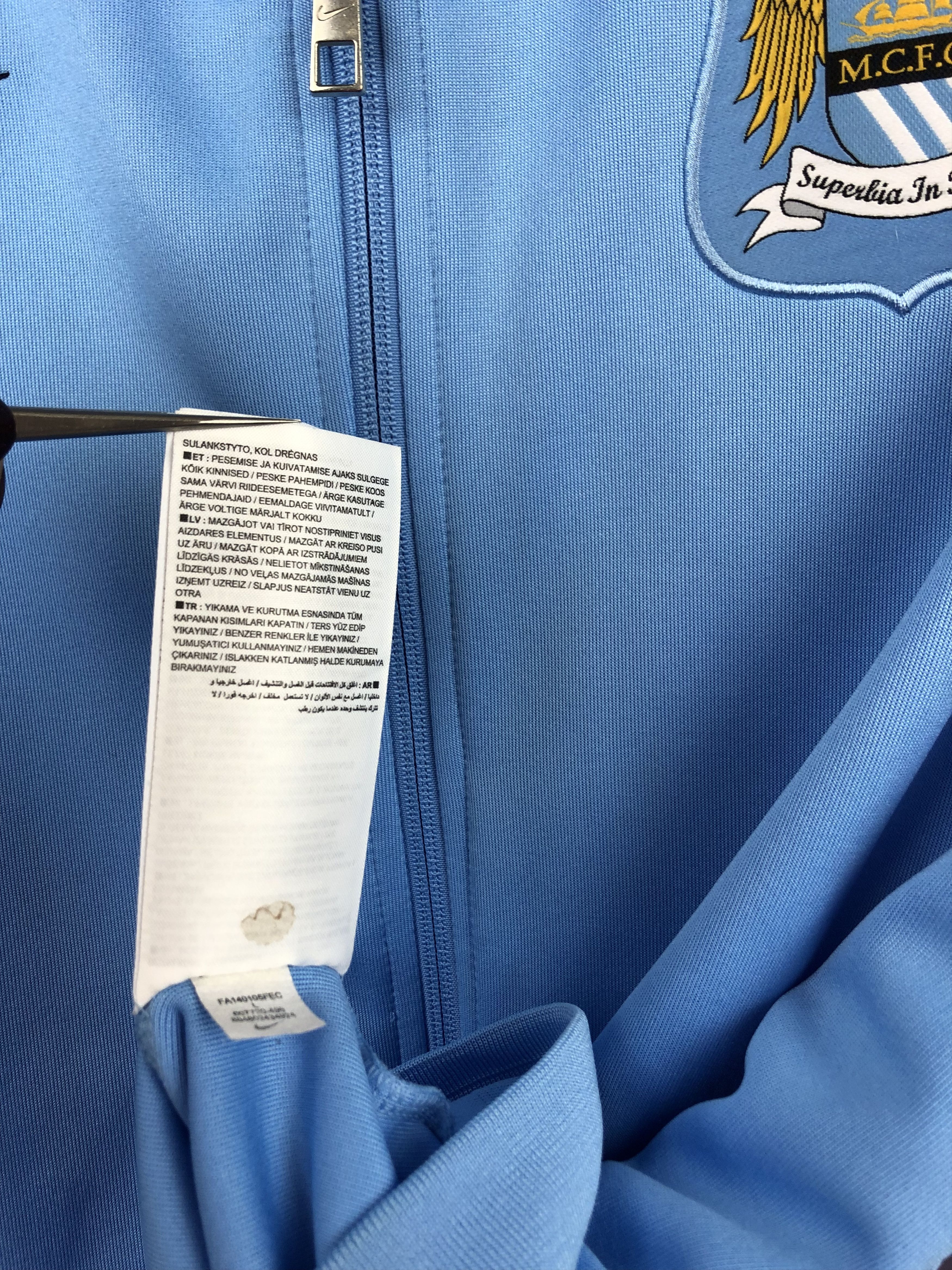 Nike Manchester City Football Nike Jacket Soccer Track Top Rare Size US L / EU 52-54 / 3 - 13 Thumbnail