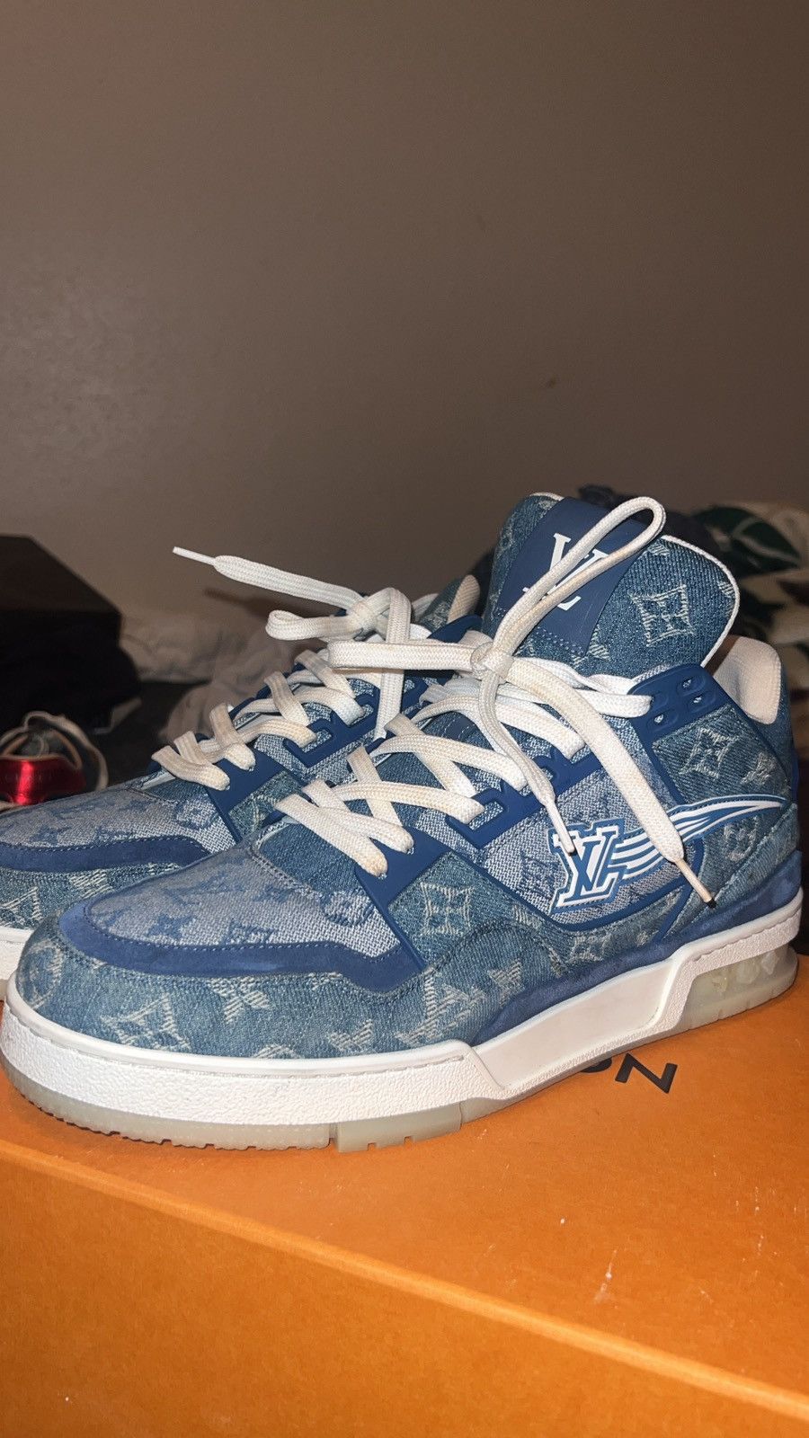 Designer × Louis Vuitton Louis Vuitton trainer monogram denim Size US 10 / EU 43 - 2 Thumbnail