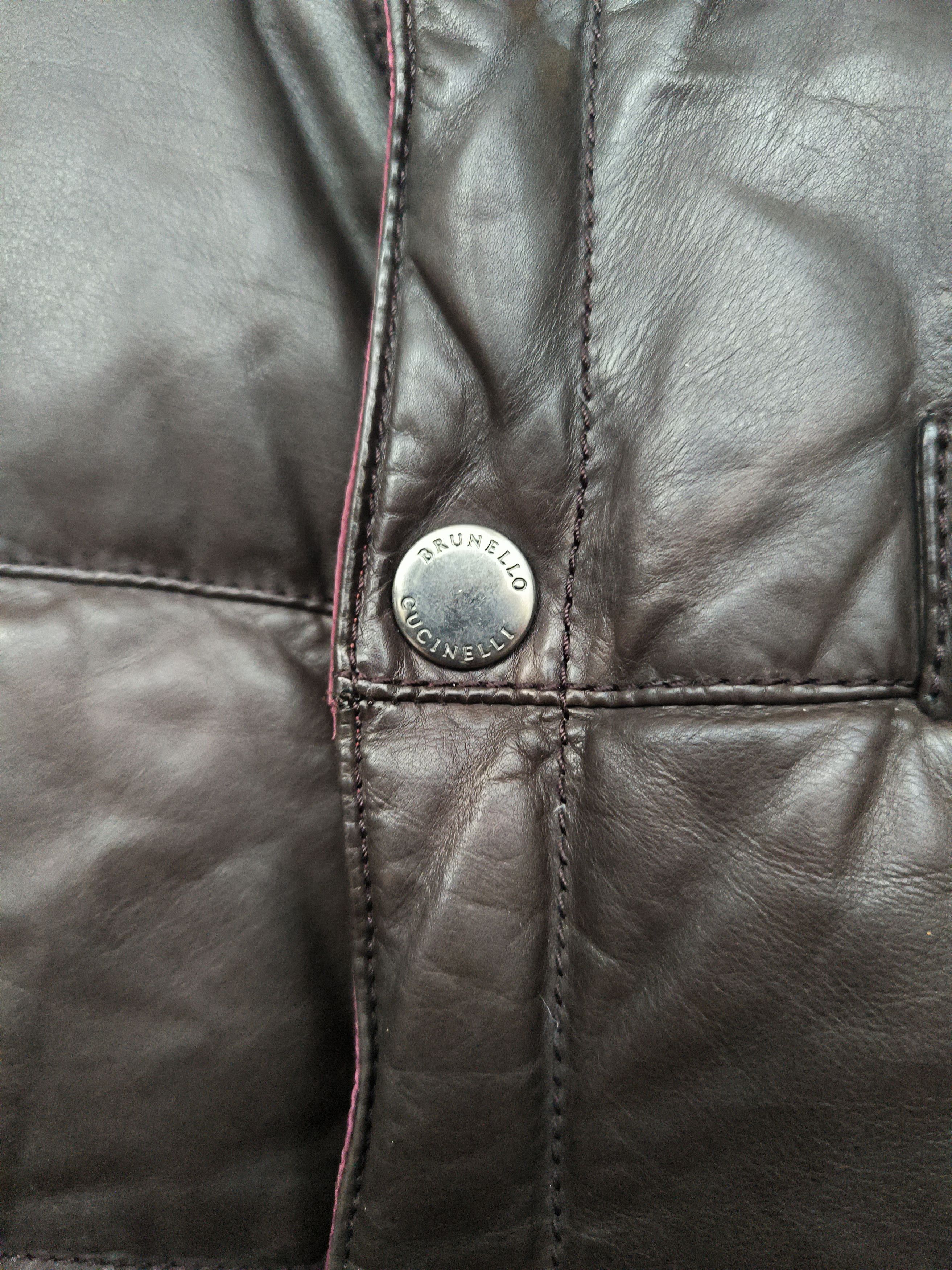 Brunello Cucinelli B. Cucinelli Leather Reversible Puffer Vest, size S Size US S / EU 44-46 / 1 - 6 Thumbnail