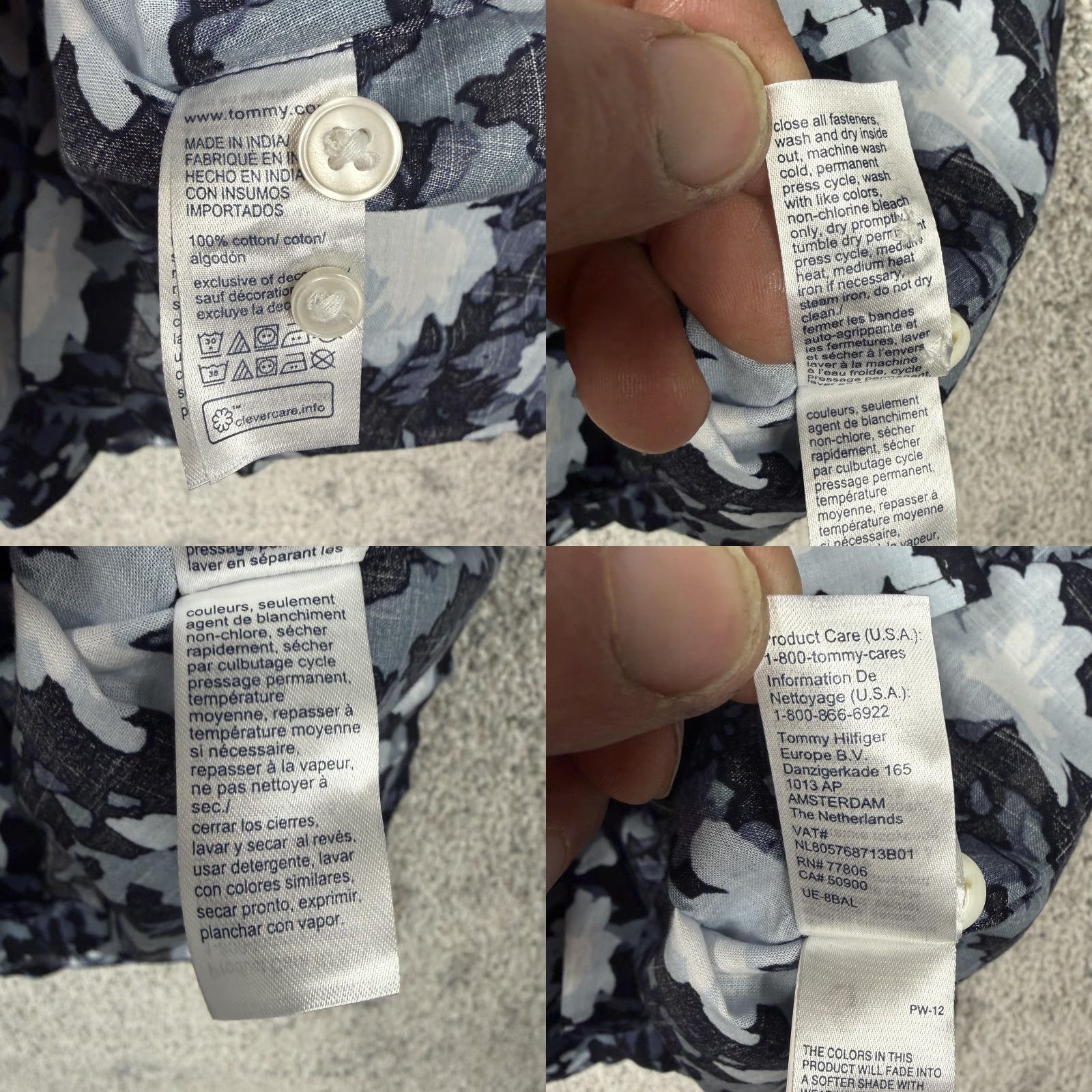 Tommy Hilfiger Tommy Hilfiger Button-Down Shirt Mens M Blue Floral Preppy Coastal Old Money NWT Size US M / EU 48-50 / 2 - 8 Thumbnail