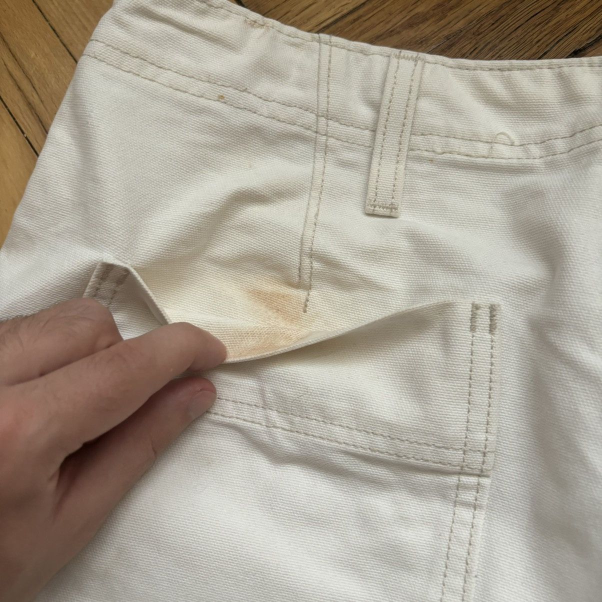 Levi's Vintage Clothing Last Drop‼️Big E LEVI’S Premium white denim jeans Workwear Size US 34 / EU 50 - 8 Thumbnail