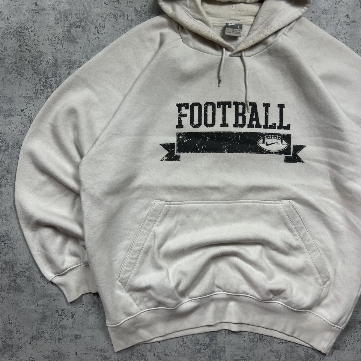 Nike 00s NIKE FOOTBALL VINTAGE Y2K OVERSIZED RETRO HOODIE Size US L / EU 52-54 / 3 - 2 Thumbnail