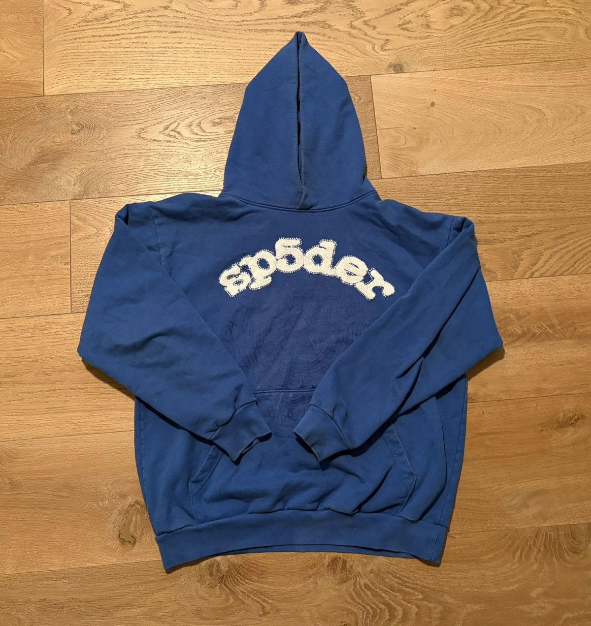 Sp5der Blue OG Studded Sp5der hoodie Size US XL / EU 56 / 4 - 1 Thumbnail