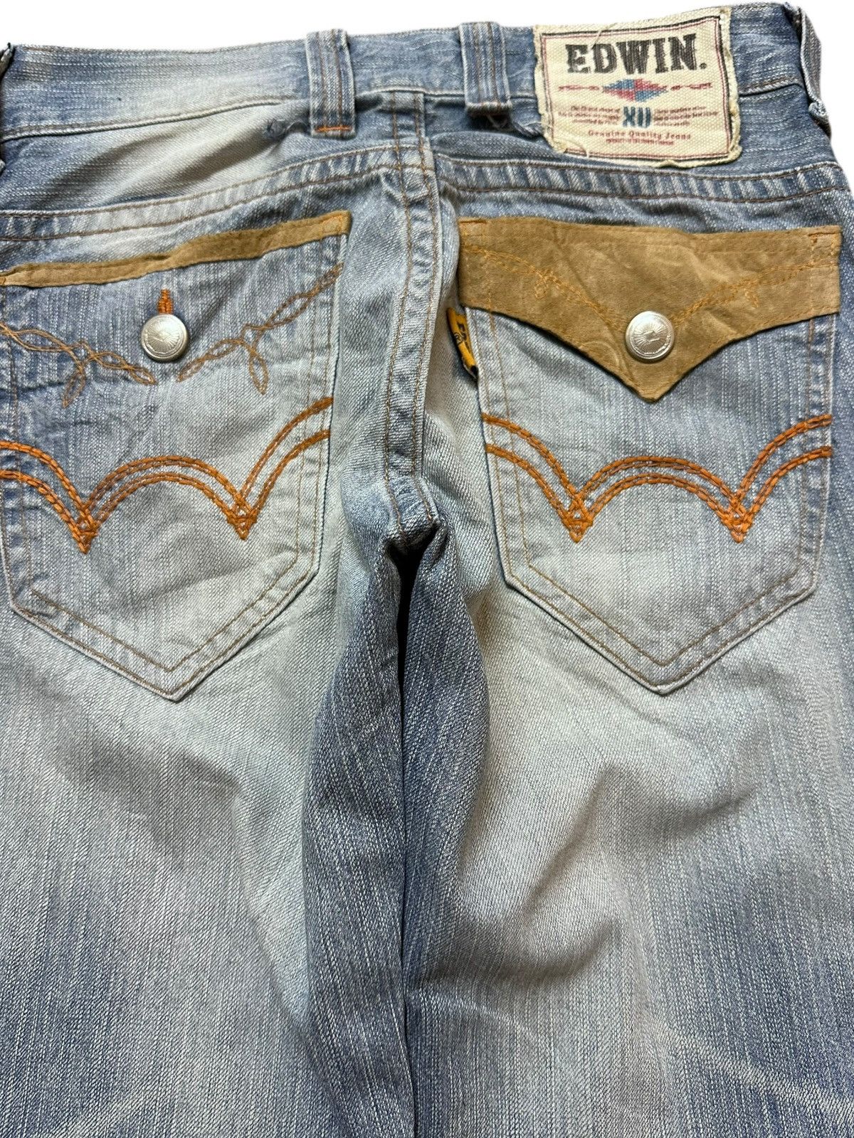 Edwin Vintage Edwin XV Flare Bootcut Faded Wash Denim Size US 29 - 7 Thumbnail