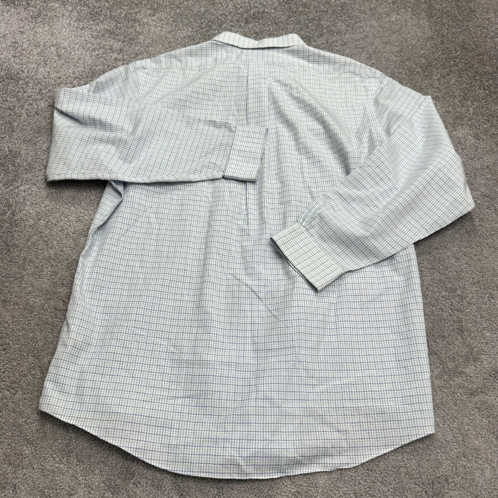 Brooks Brothers Brooks Brothers 1818 Dress Shirt Mens 17.5 Regular Blue Green Check Non-Iron Button-Down Collar 52in Chest Long Sleeve Size 46R - 2 Thumbnail