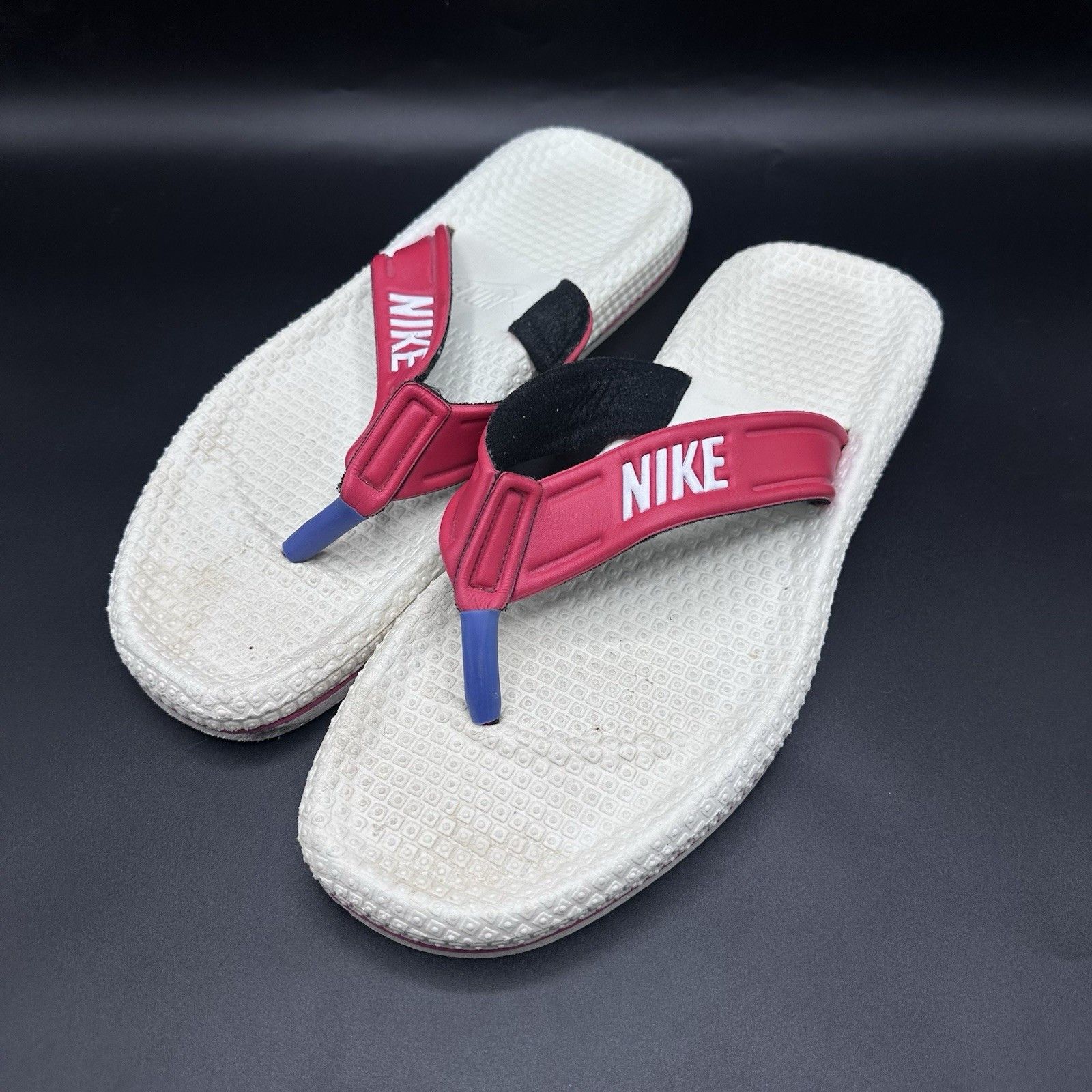 Nike Vintage 80s NIKE Waffle Sole Sandals Thong Flip Flops Sz 11 Size US 11 / EU 44 - 1 Thumbnail