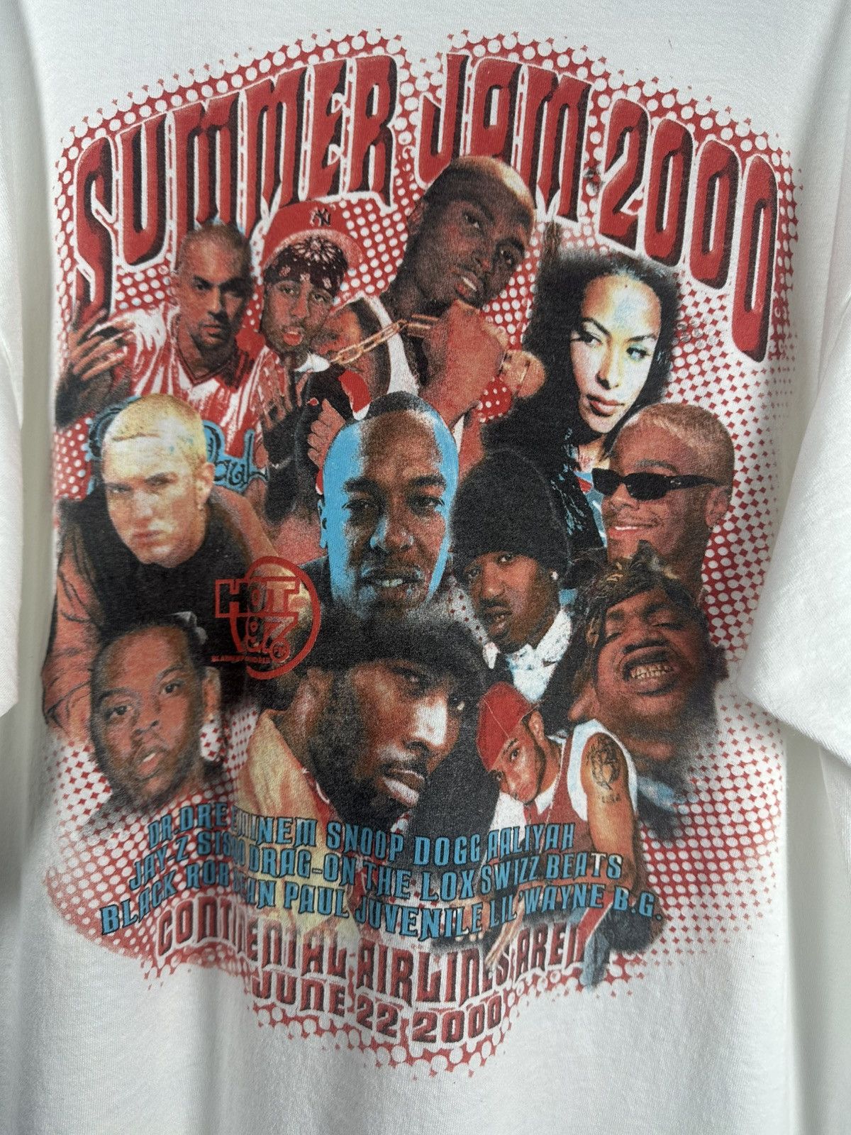 Rap Tees Vintage rare summer jam HOT97 2000 white rap tee shirt Size US XL / EU 56 / 4 - 5 Thumbnail