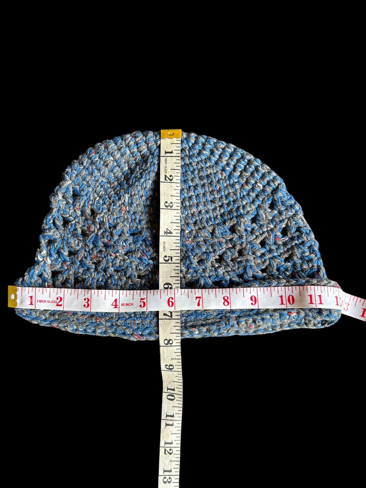 Japanese Brand × Kapital × Vintage Crochet knitted Handmade big Beanie Hats ☠️☠️ Size ONE SIZE - 4 Thumbnail