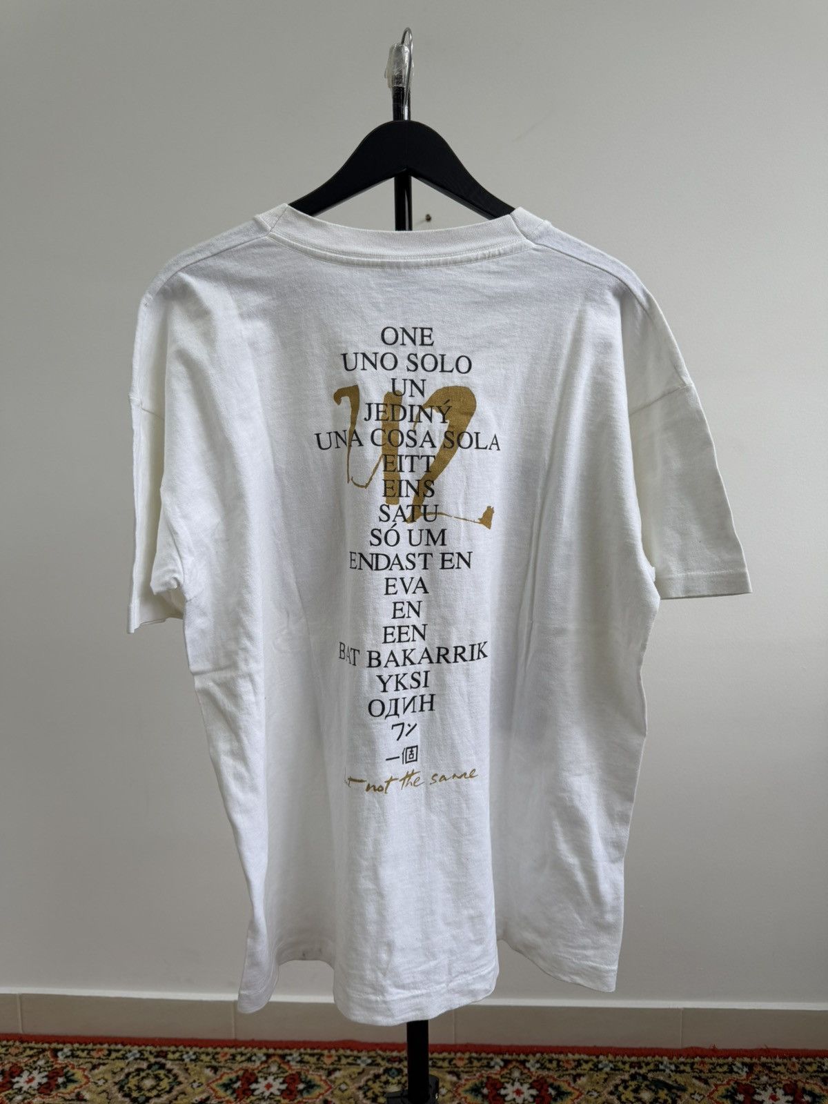 Band Tees U2 One Smell The Flowes While You Can Tour VNTG 1991 Size US M / EU 48-50 / 2 - 13 Thumbnail