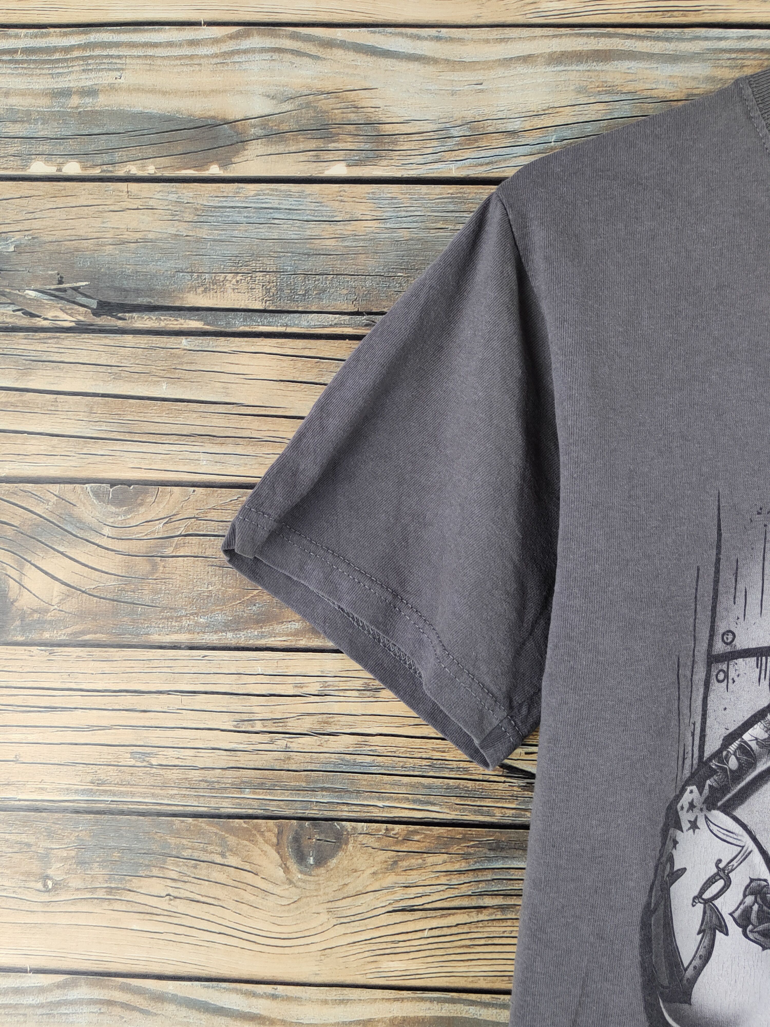 Japanese Brand × Vintage DL Japanese Brand Gray Popeye Short Sleeve T-shirt #1037 Size US S / EU 44-46 / 1 - 5 Thumbnail