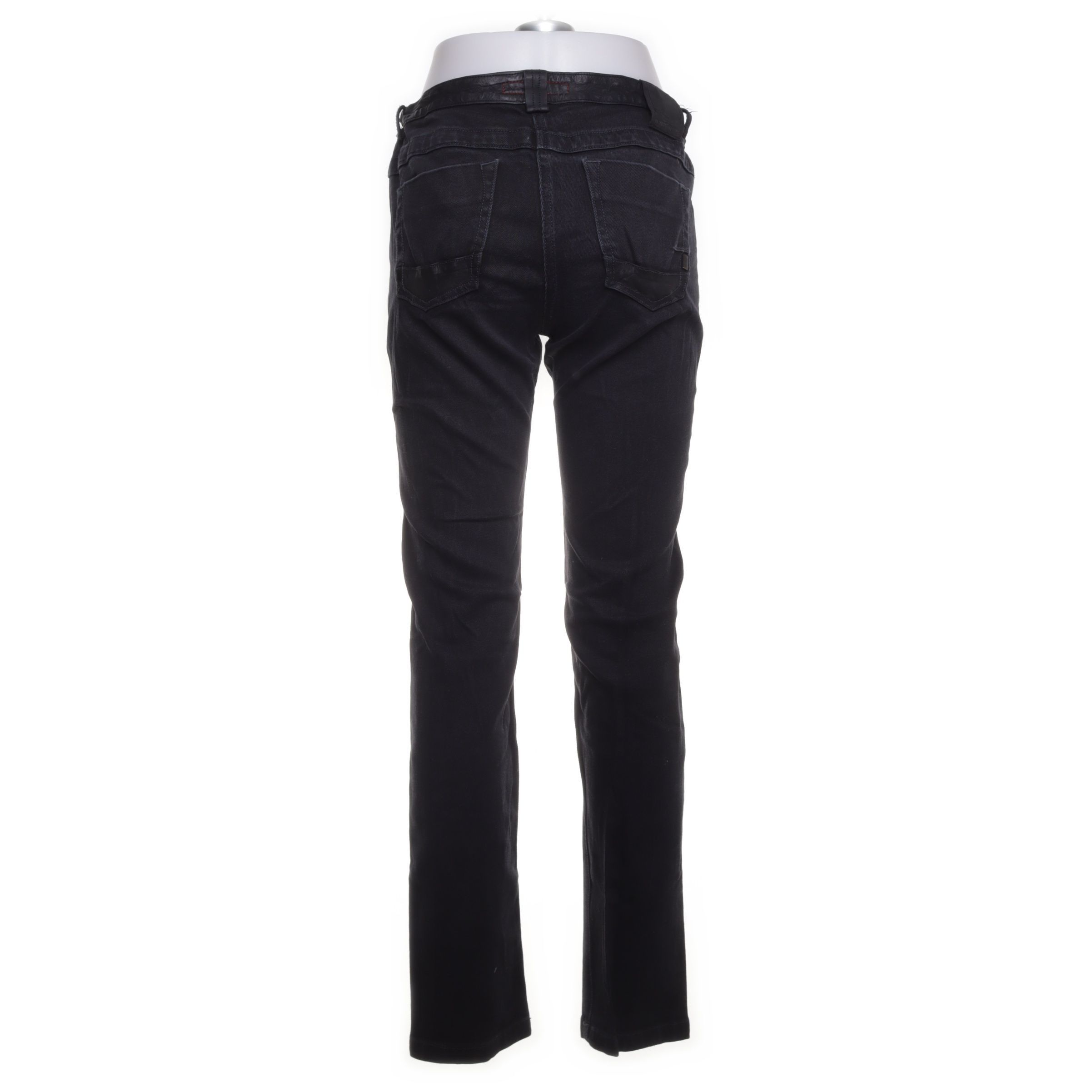 Dirk Bikkembergs Leather Waist Pants BIKK Premium Denim Skinny Fit goth Size US 29 - 2 Thumbnail