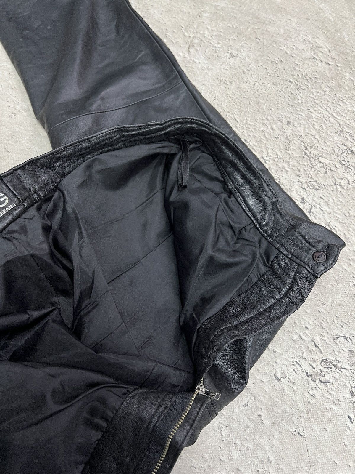 Dolce & Gabbana Dolce Gabbana archive leather pants avant garde y2k Size US 32 / EU 48 - 8 Thumbnail