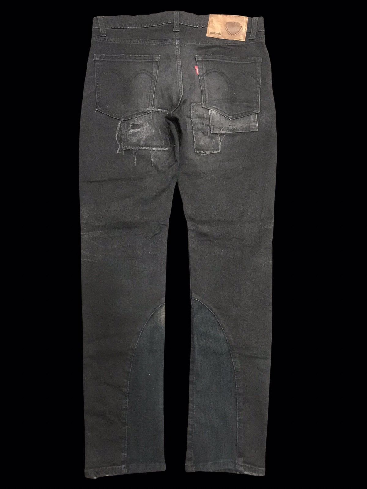 The Rolling Stones 💥ARCHIVAL💥glambXthe RollingStone Heavy Patchwork Pant F148 Size US 31 - 2 Thumbnail