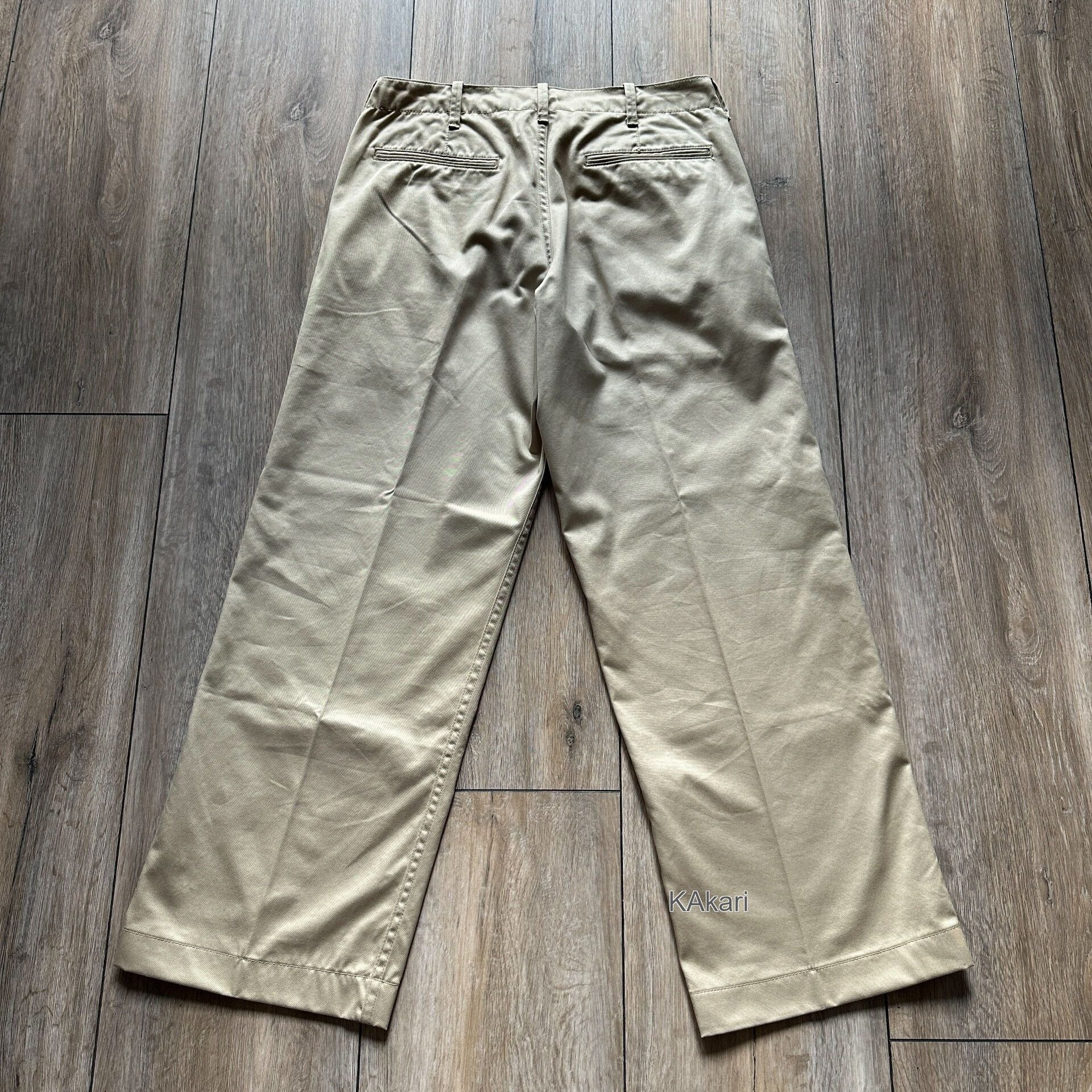 Cushman Cushman Khaki Wide-Leg Pants Size US 32 / EU 48 - 3 Thumbnail
