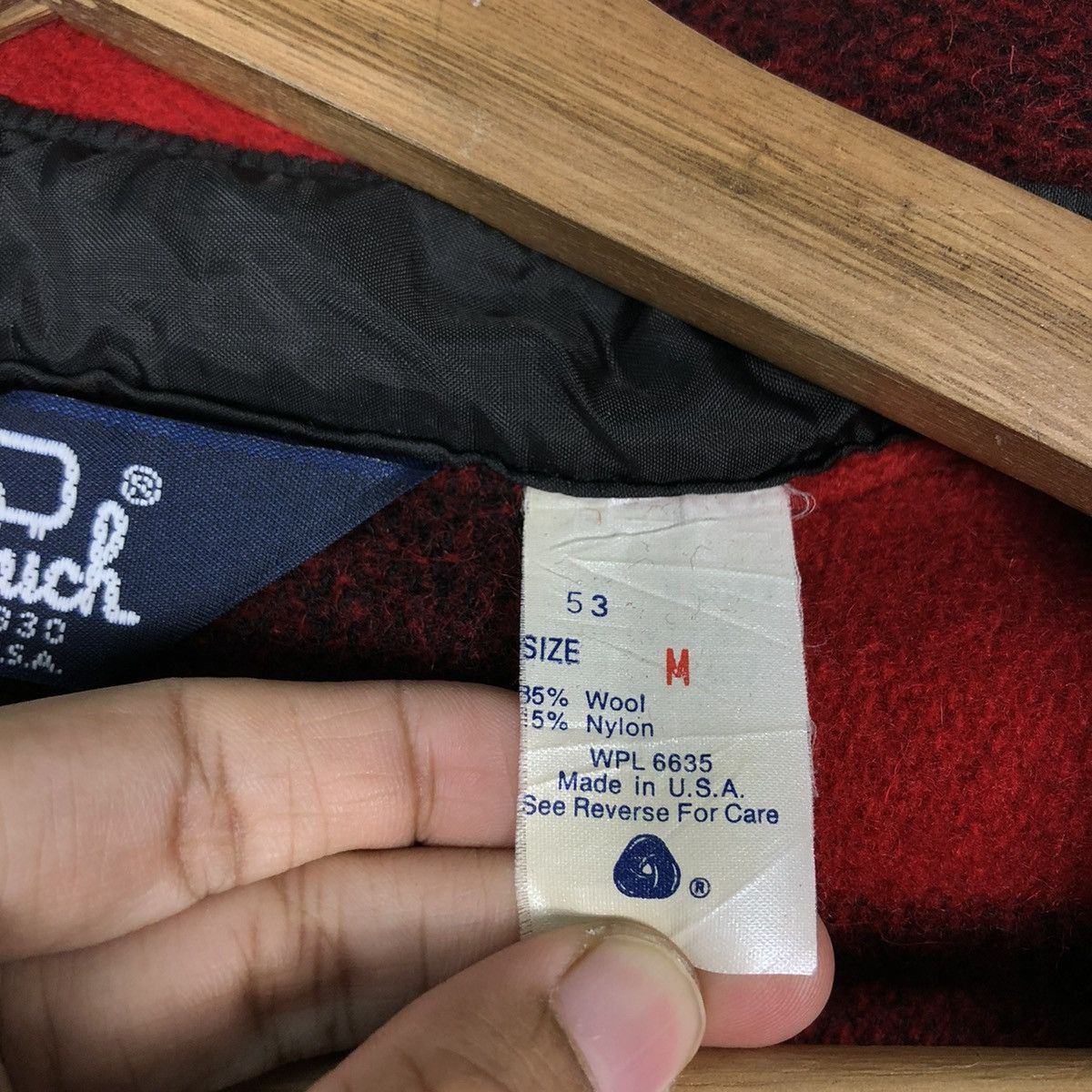 Vintage 🔥VINTAGE WORK JACKET WOOLRICH MADE IN USA TARTAN DESIGN Size US M / EU 48-50 / 2 - 20 Thumbnail