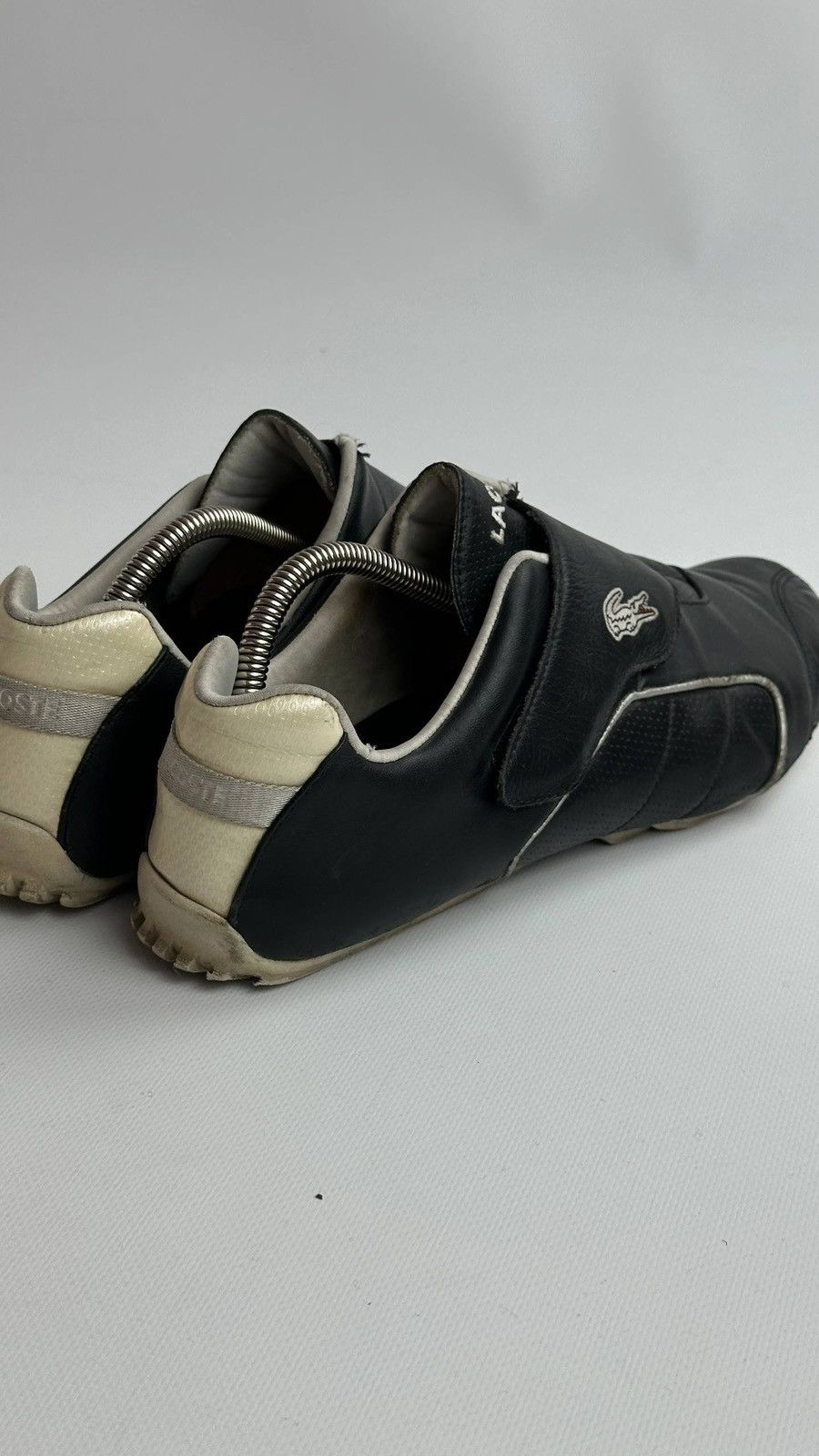 Lacoste Vintage Lacoste Black Leather Racing Sneakers Size US 10.5 / EU 43-44 - 7 Thumbnail