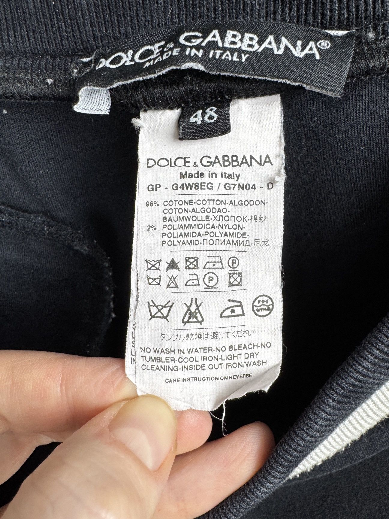Dolce & Gabbana Dolce & Gabbana Italia Black White Stripes Sweat Track pants Size US 32 / EU 48 - 12 Thumbnail