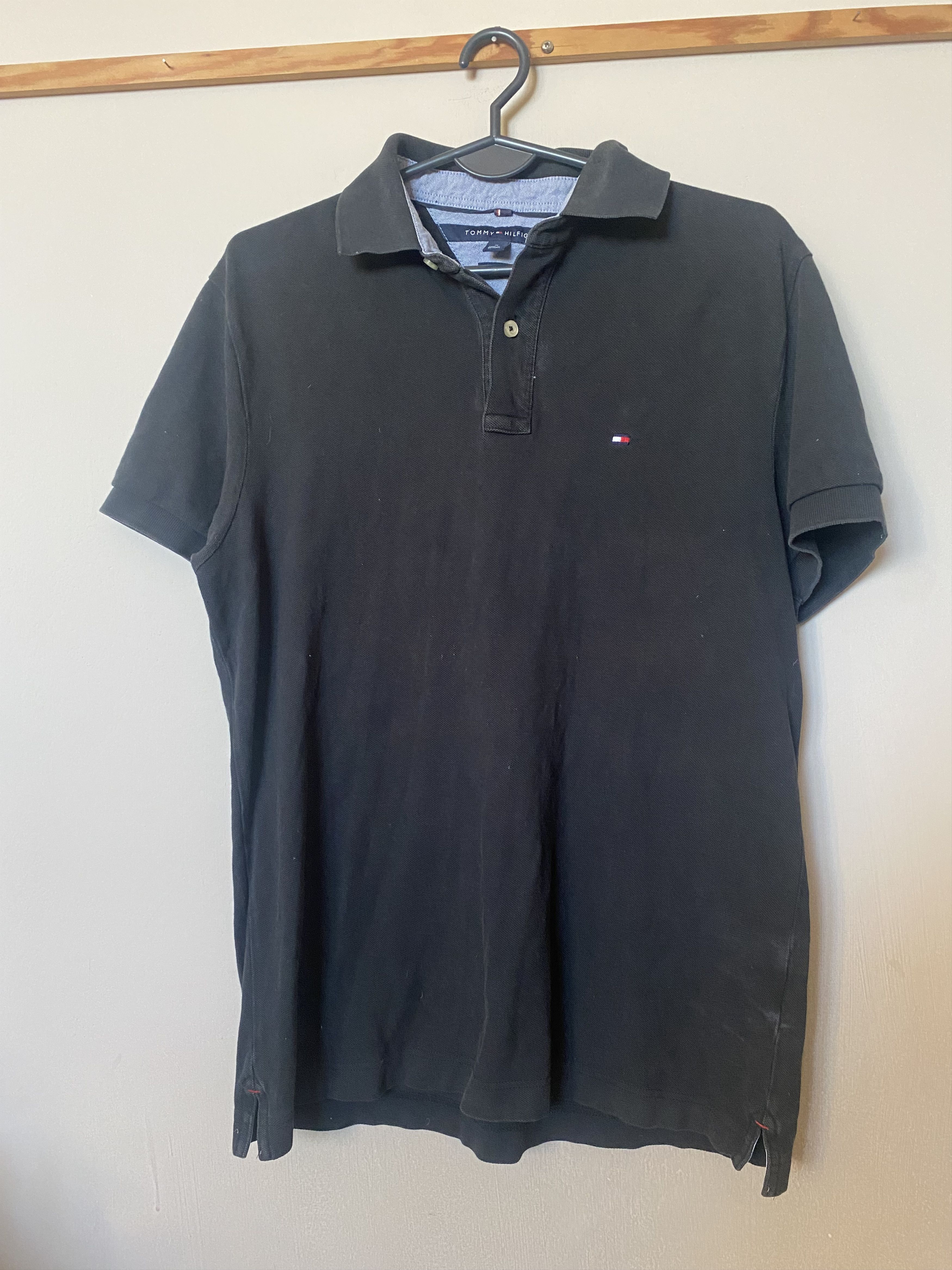 Tommy Hilfiger Men's black polo shirt TOMMY HILFIGER - M - UNIQUE Size US M / EU 48-50 / 2 - 1 Thumbnail