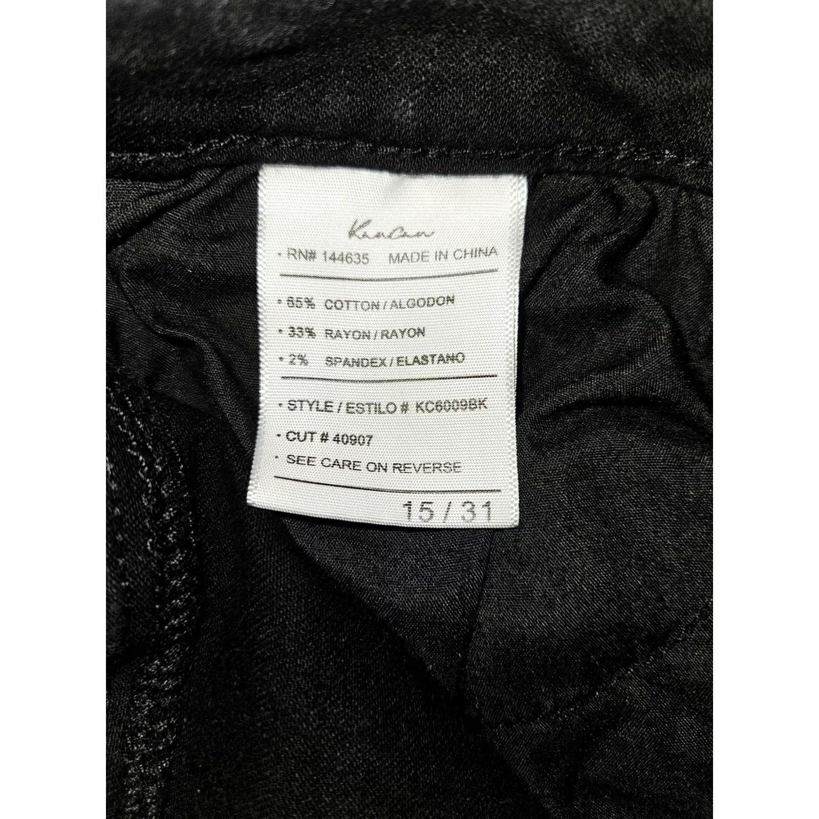 Vintage VINTAGE KanCan Jeans Juniors 15/31 Black Dark Wash Mid Rise Skinny Stretch Denim Pants Size 36" / US 14 / IT 50 - 3 Thumbnail