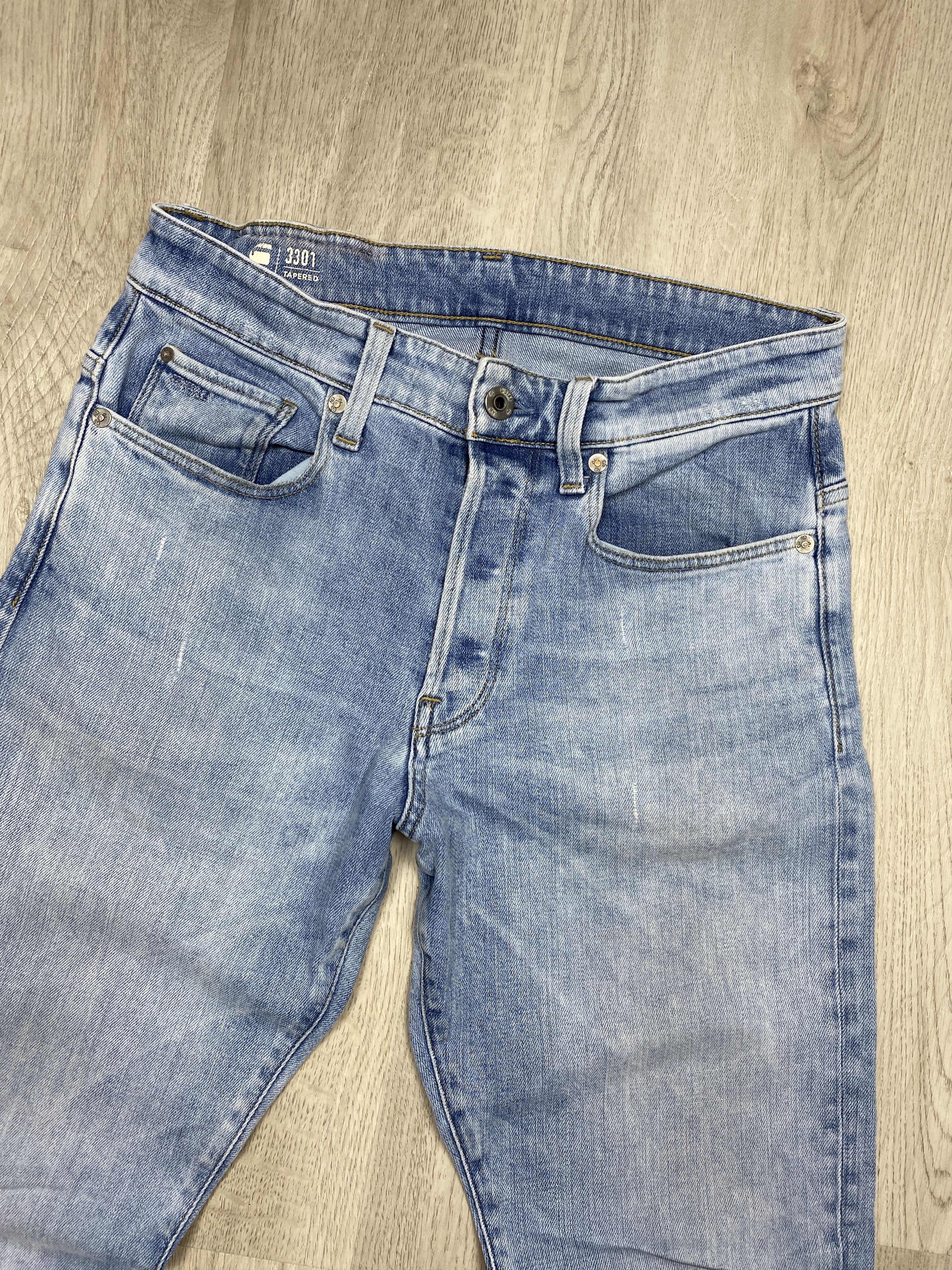 G-Star G Star Raw 3301 Vintage Mens Denim Pants Jeans Size US 30 / EU 46 - 6 Thumbnail