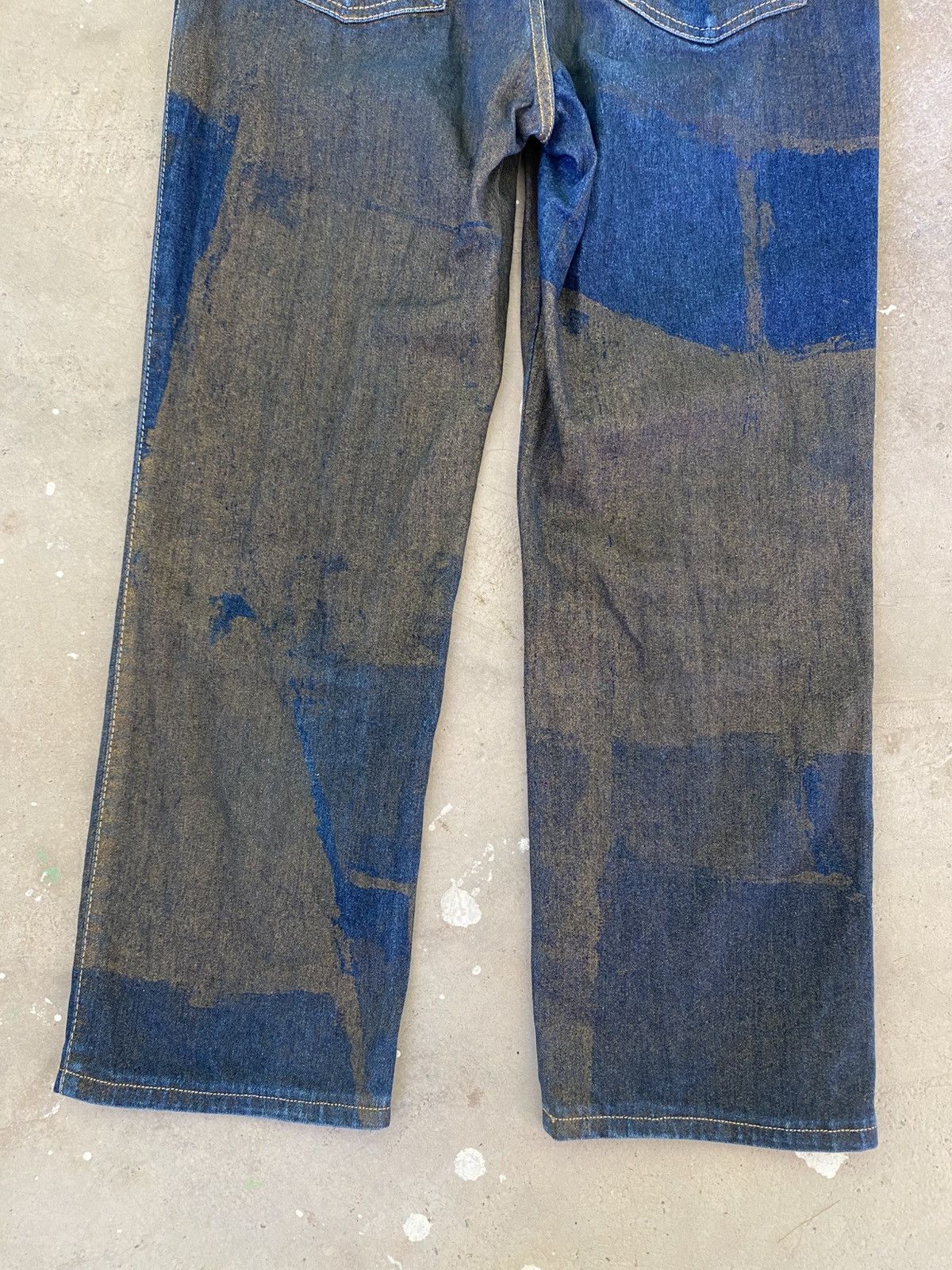 Krizia Uomo Krizia Jeans Cropped Patchwork Wash Denim Size US 30 / EU 46 - 11 Thumbnail