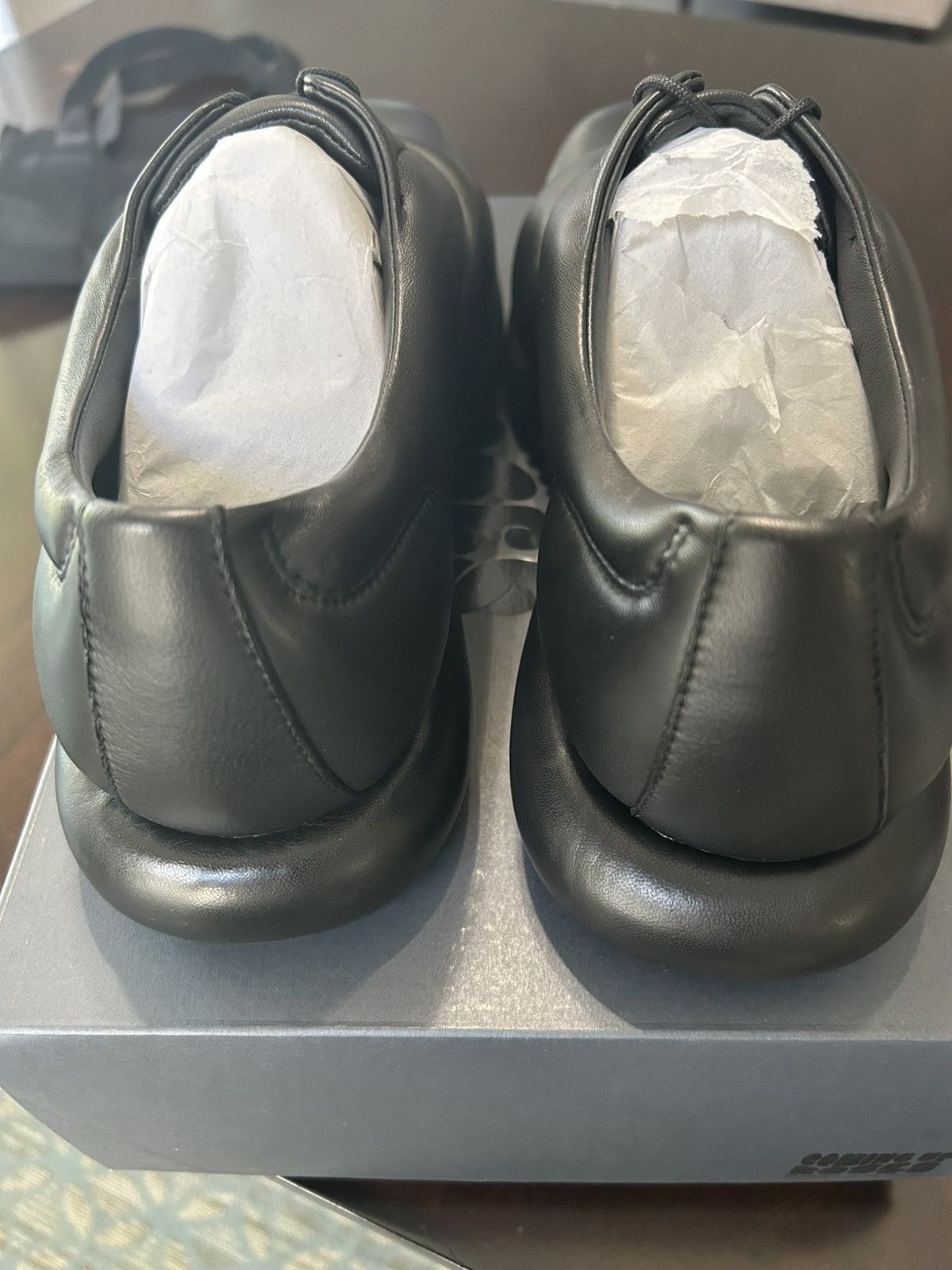 Clarks × Martine Rose CUR Oxford 1 M Black Leather Size US 11 / EU 44 - 3 Thumbnail