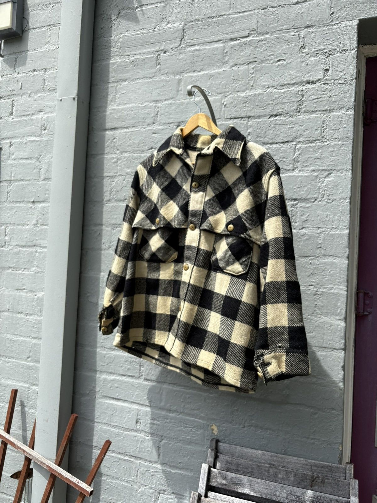Vintage 1950s wool jacket by sports clad Size US L / EU 52-54 / 3 - 1 Thumbnail