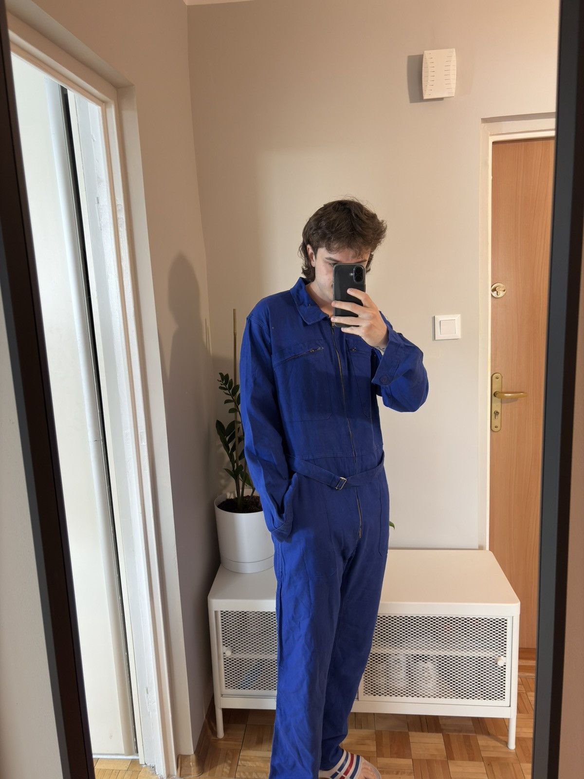 Le Laboureur 70s vintage made in france chore coveralls jumpsuit sanfor Size US M / EU 48-50 / 2 - 3 Thumbnail