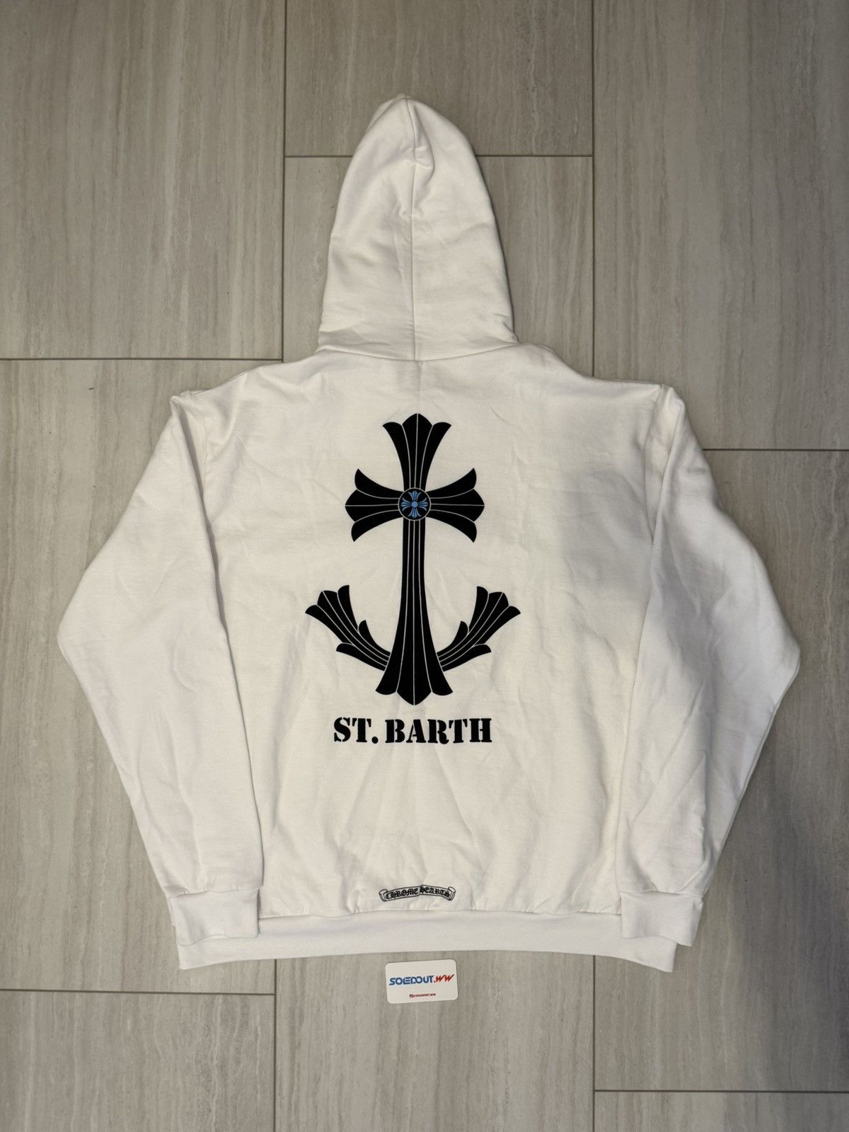 Chrome Hearts Chrome Hearts St Barth Exclusive Cross Pullover Hoodie Size US XL / EU 56 / 4 - 1 Thumbnail