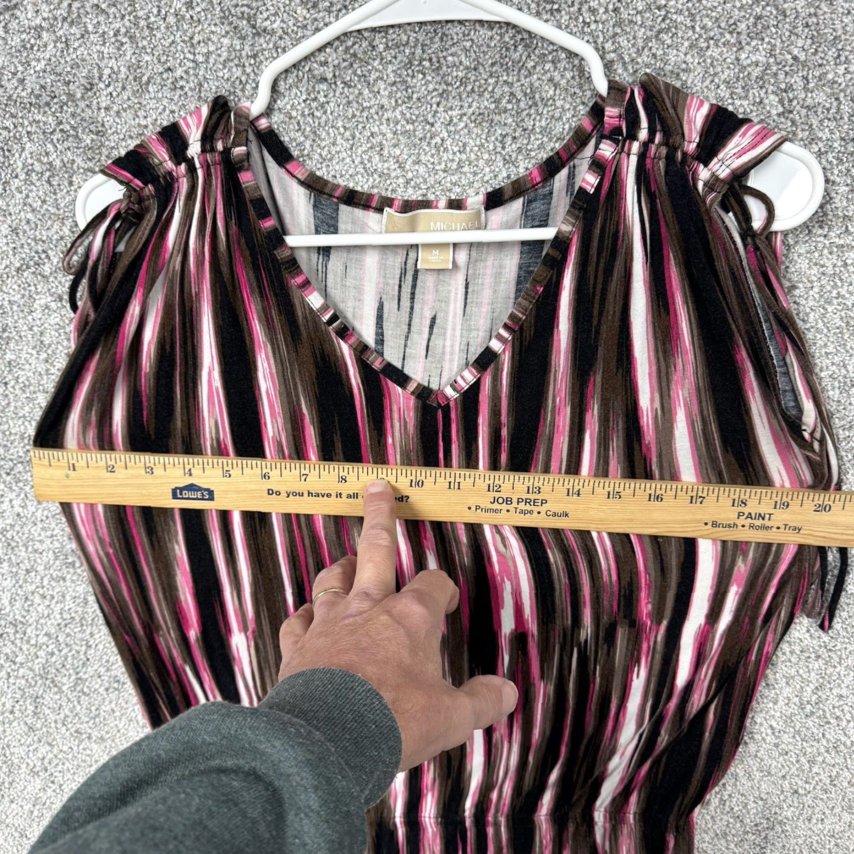 Michael Kors Michael Kors Tunic Top Medium Office Chic Retro Y2K Resort Vacation Abstract Bohemian Designer Retro Tunic Women Multicolor Sleeveless V-Neck Size M / US 6-8 / IT 42-44 - 3 Thumbnail