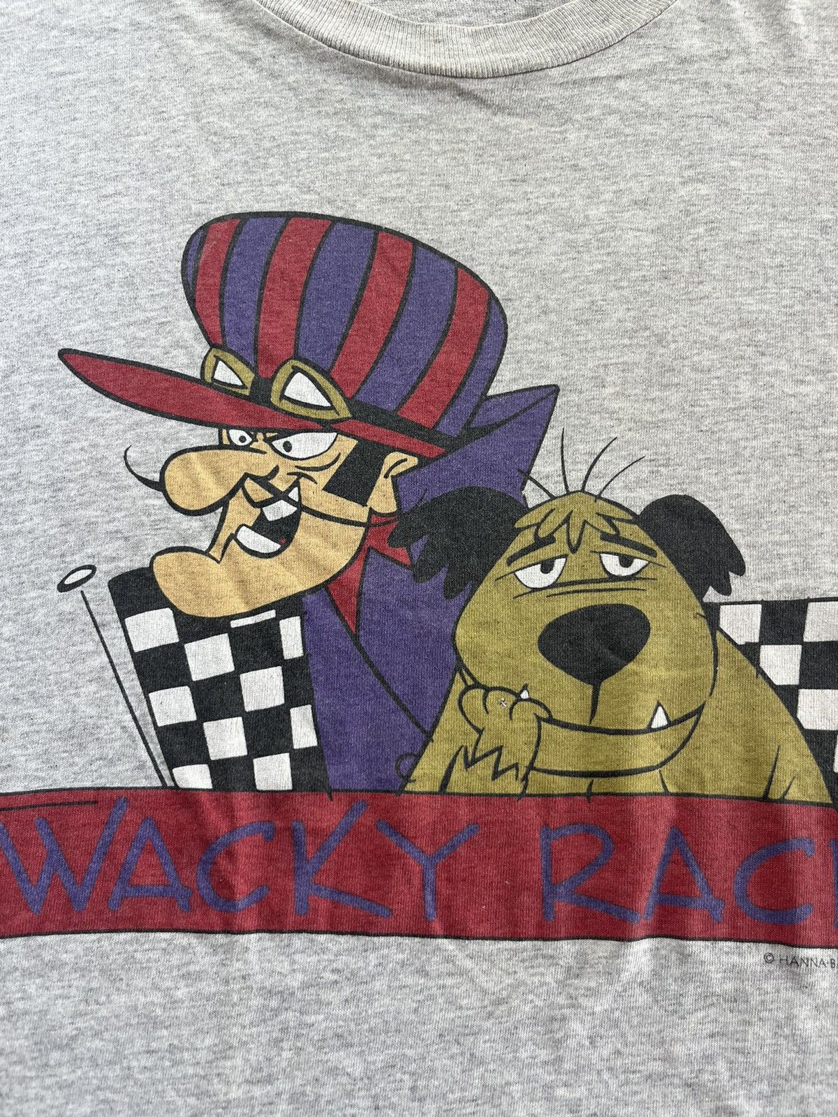 Cartoon Network × Vintage Vintage WACKY RACES 90’s Hanna-Barbera Production Tshirt Size US XL / EU 56 / 4 - 7 Thumbnail
