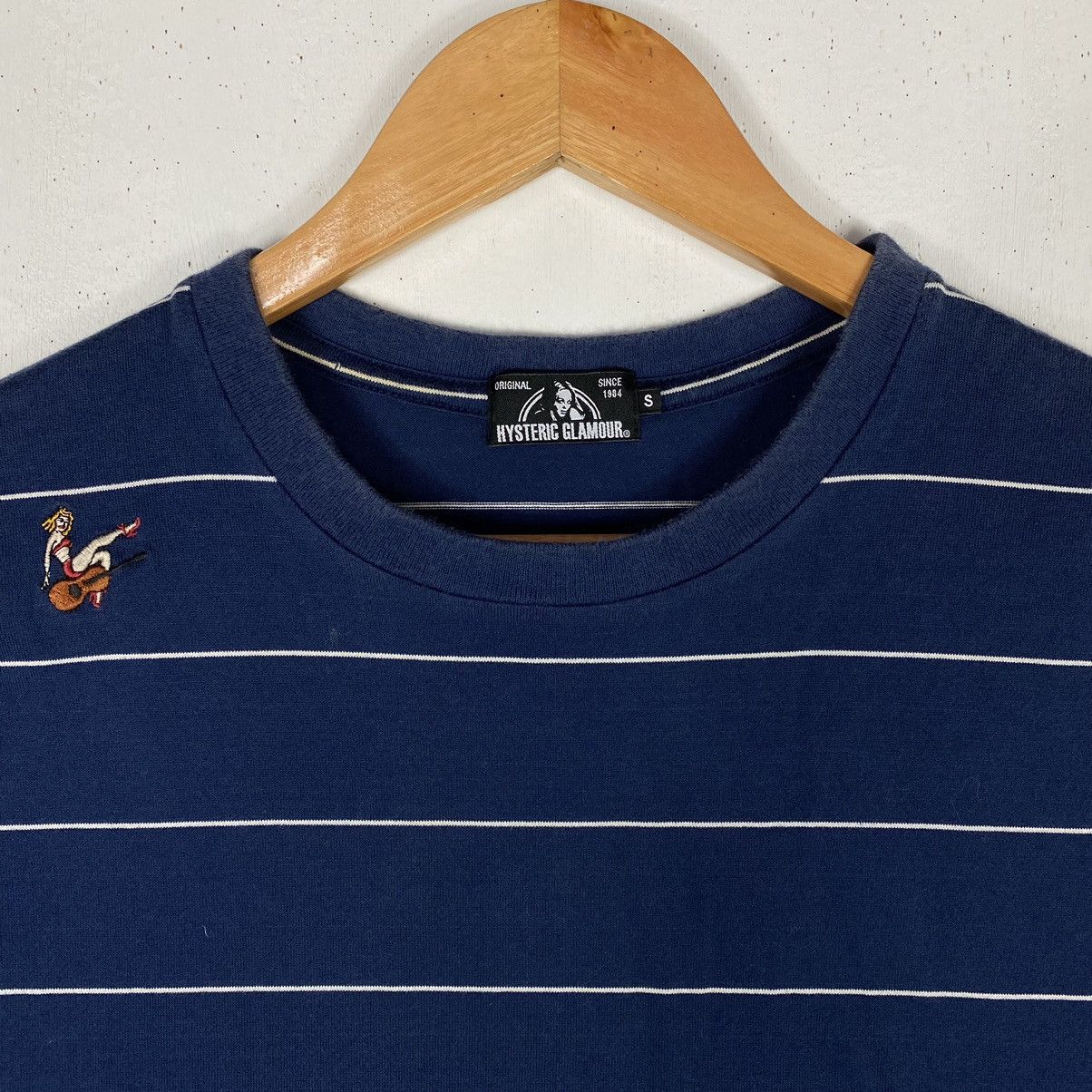 Hysteric Glamour HYSTERIC GLAMOUR NAVY STRIPED TEE Size US S / EU 44-46 / 1 - 3 Thumbnail