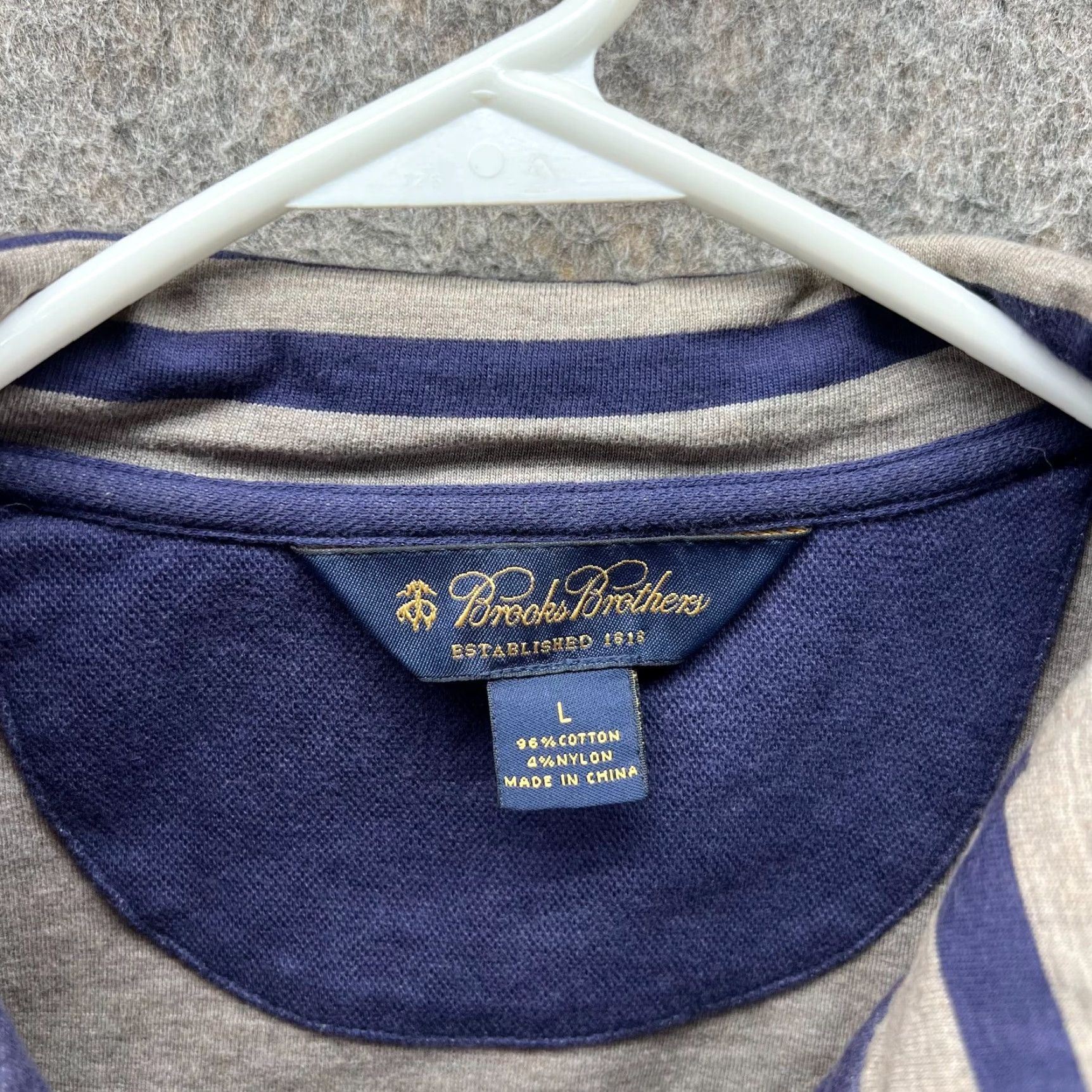 Brooks Brothers Brooks Brothers Sweater Men Large Regular Pullover 1/4 Zip Fleece Blue Navy Mock Neck Long Sleeve Size US L / EU 52-54 / 3 - 2 Thumbnail